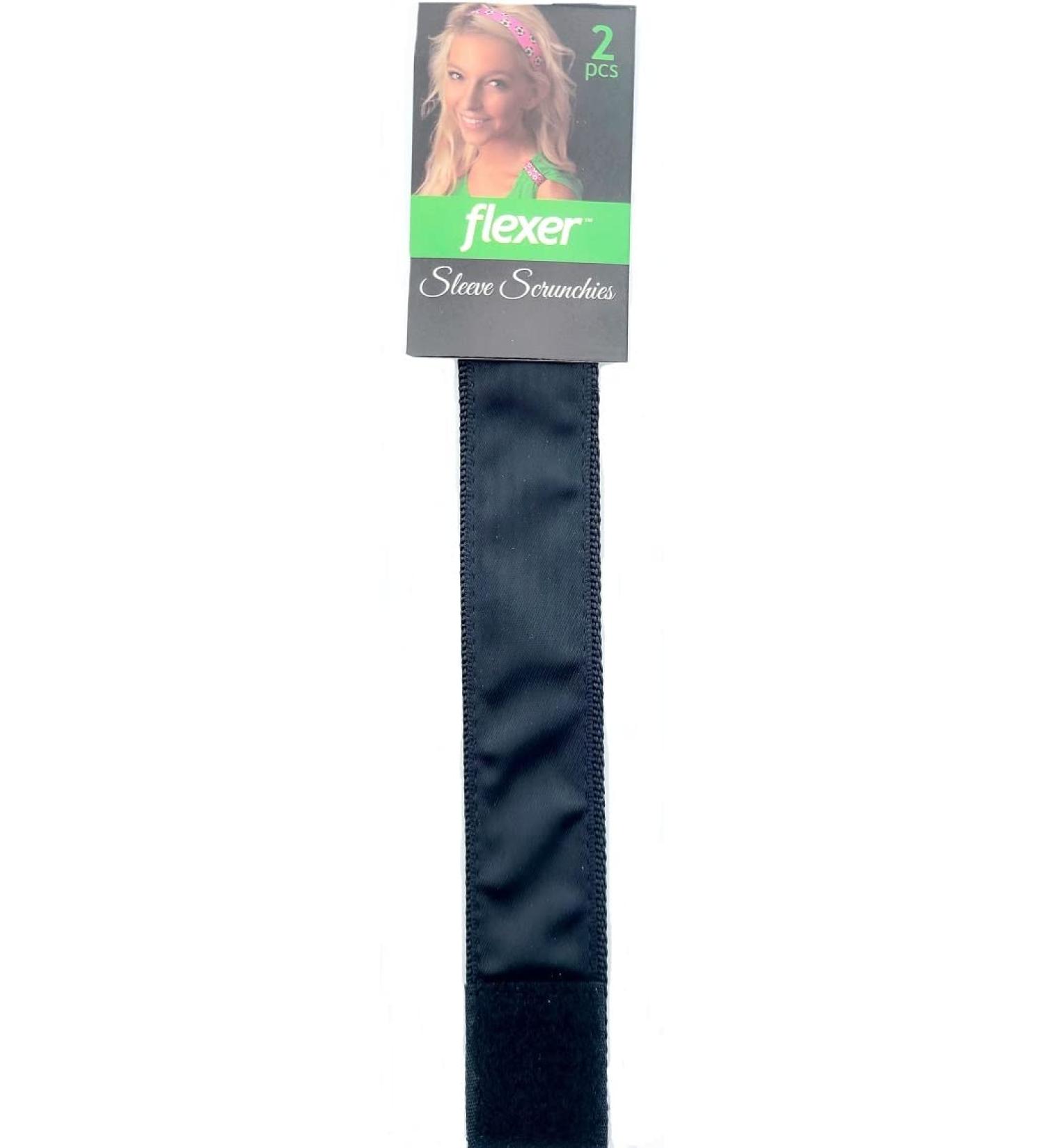 Soccer sleeve scrunchies PLAIN black (pair) from the ORIGINAL USA inventor, Softball sleeve scrunchies, Volleyball sleeve scrunchies, Sleeve scrunch, sleeve holders