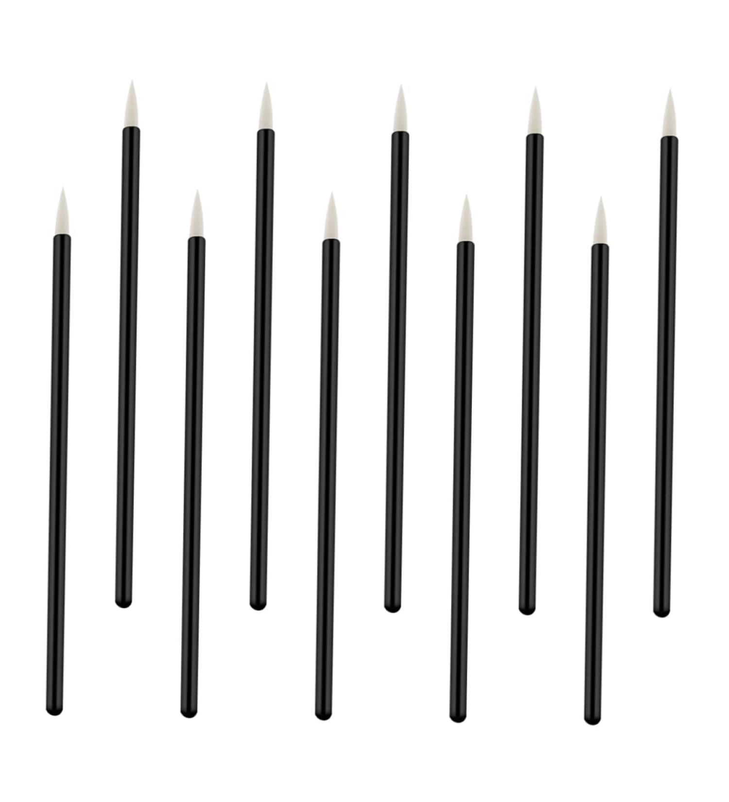 Beavorty 100pcs Eyebrow Brush Applicator Makeup Gadgets Eyeshadow Set Eye Brush Set Eyeliner Tool Eye Liner Wands Gel Makeup Brush Cosmetic Eye Makeup Tools Eyeliner Liquid White 10X0.5X0.5cm White - Buy Online on GoSupps.com