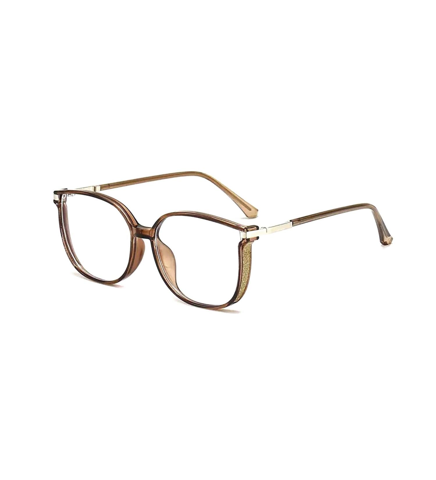 Stylish Large Cat Eye Ladies Reading Glasses Anti Blue Light Computer Readers Anti Glare Glasses(Couleur:Brown Grandeur:1.0x) - Buy Online on GoSupps.com