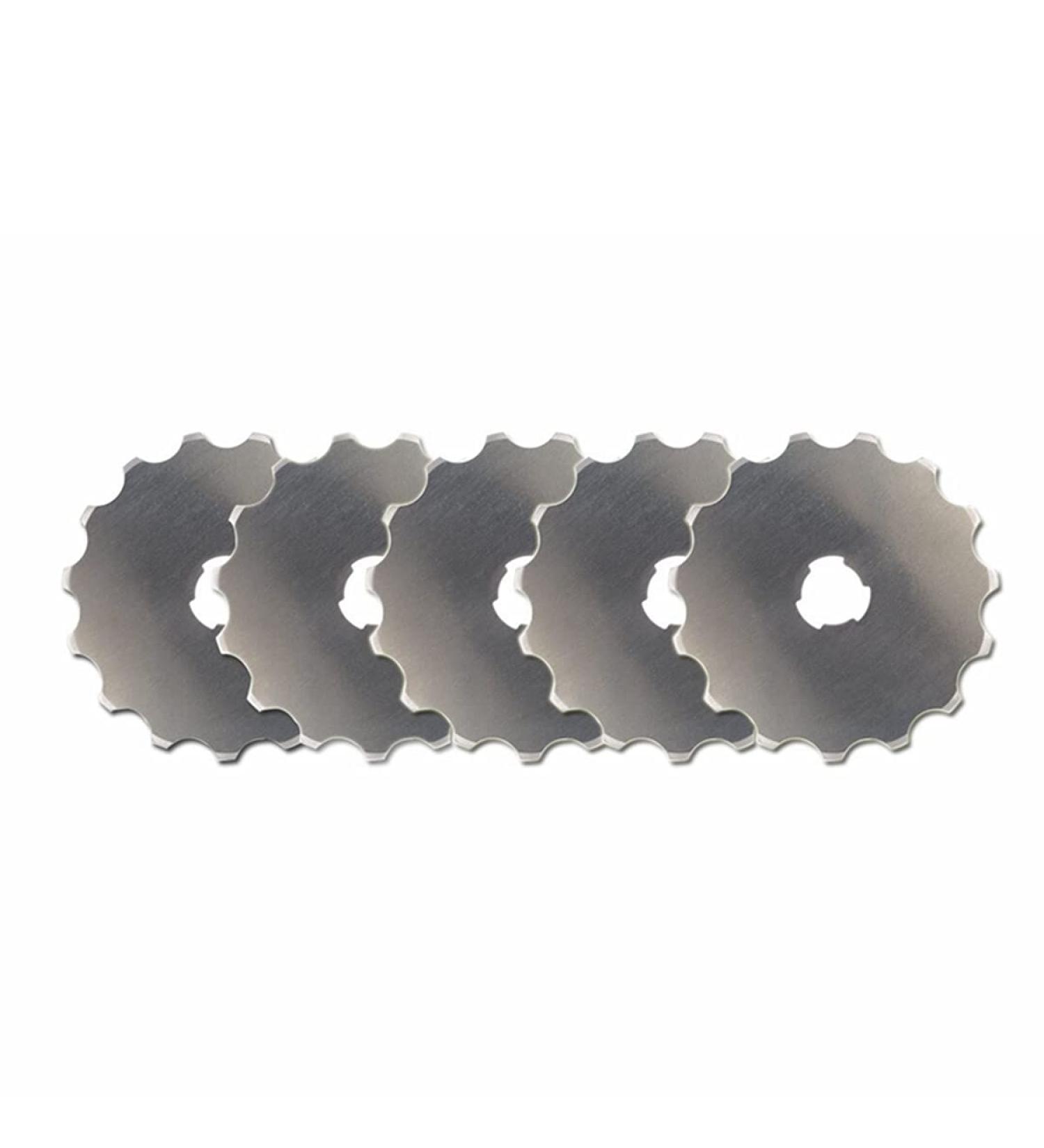 Rotary Cutter Blades Set - 45mm/60mm Fits Olfa Fiskars DAFA - Quilting Scrapbooking Sewing Arts Crafts - 5pcs Perforating Blades Included - Buy Online on GoSupps.com