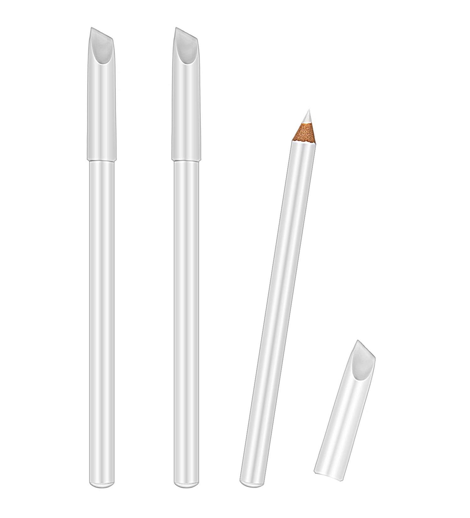 3-Piece White Nail Pencil Set with Cuticle Pusher for DIY French Nail Manicure - Buy Online on GoSupps.com