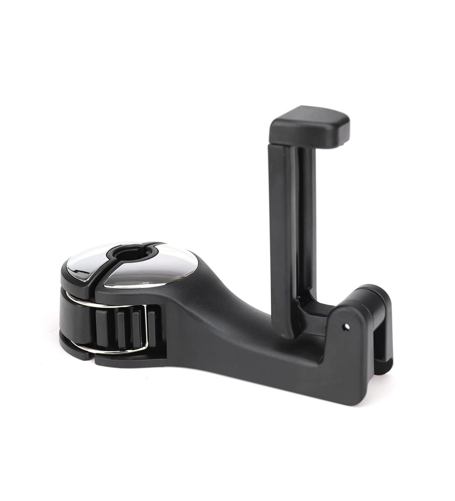 Enlace Rear Hooks for Car Seats - Cell Phone Holder & Hidden Hook for Bags | Silver 1 Piece - Buy Online on GoSupps.com