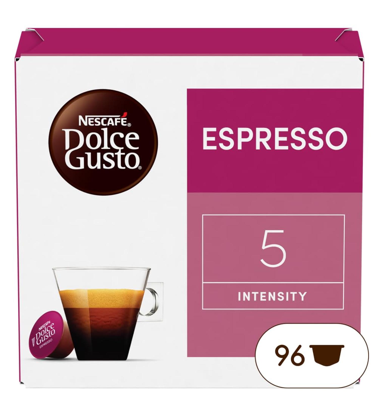  NESCAFE DOLCE GUSTO Nescaf Dolce Gusto Espresso - Coffee - 96 Capsules (Pack of 6 boxes x 16) - Buy Online on GoSupps.com