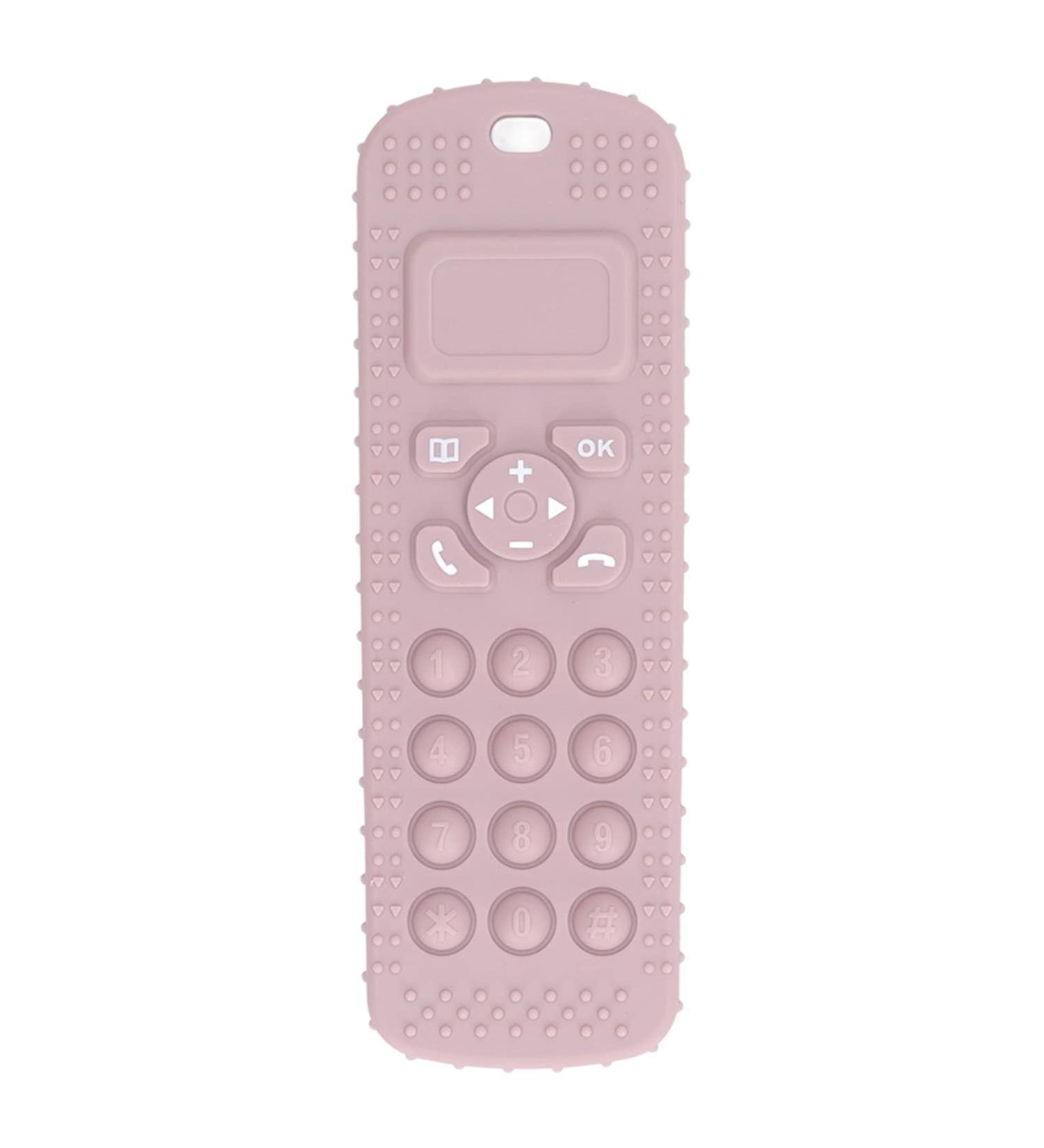 Portable Baby Teething Toy - Remote Control Shaped Massage - Pink - Travel Friendly - Buy Online on GoSupps.com