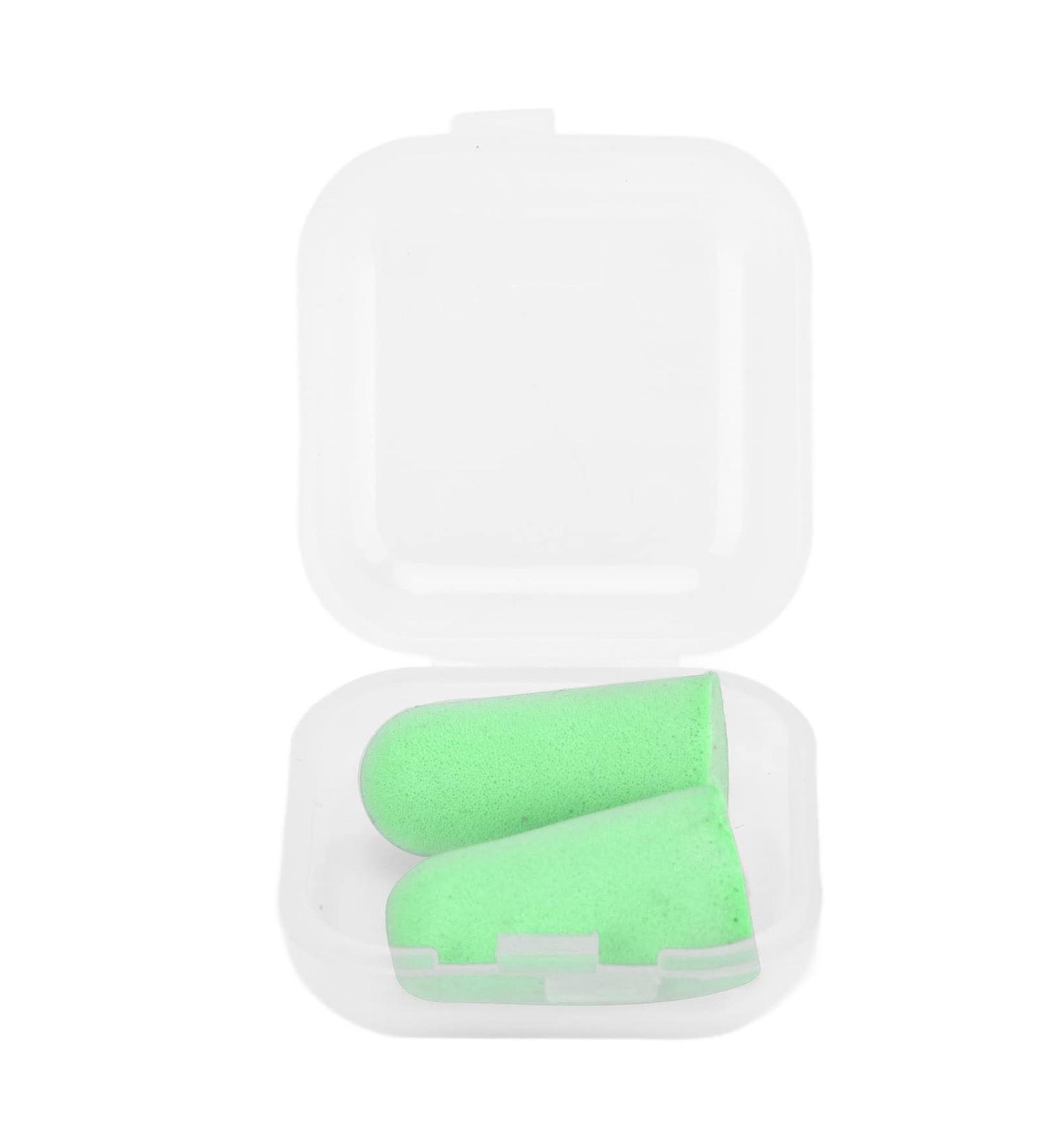 2Pcs Soft Foam Ear Plugs Bulk - Noise Reduction for Concerts Shooting & Swimming (Green - Buy Online on GoSupps.com
