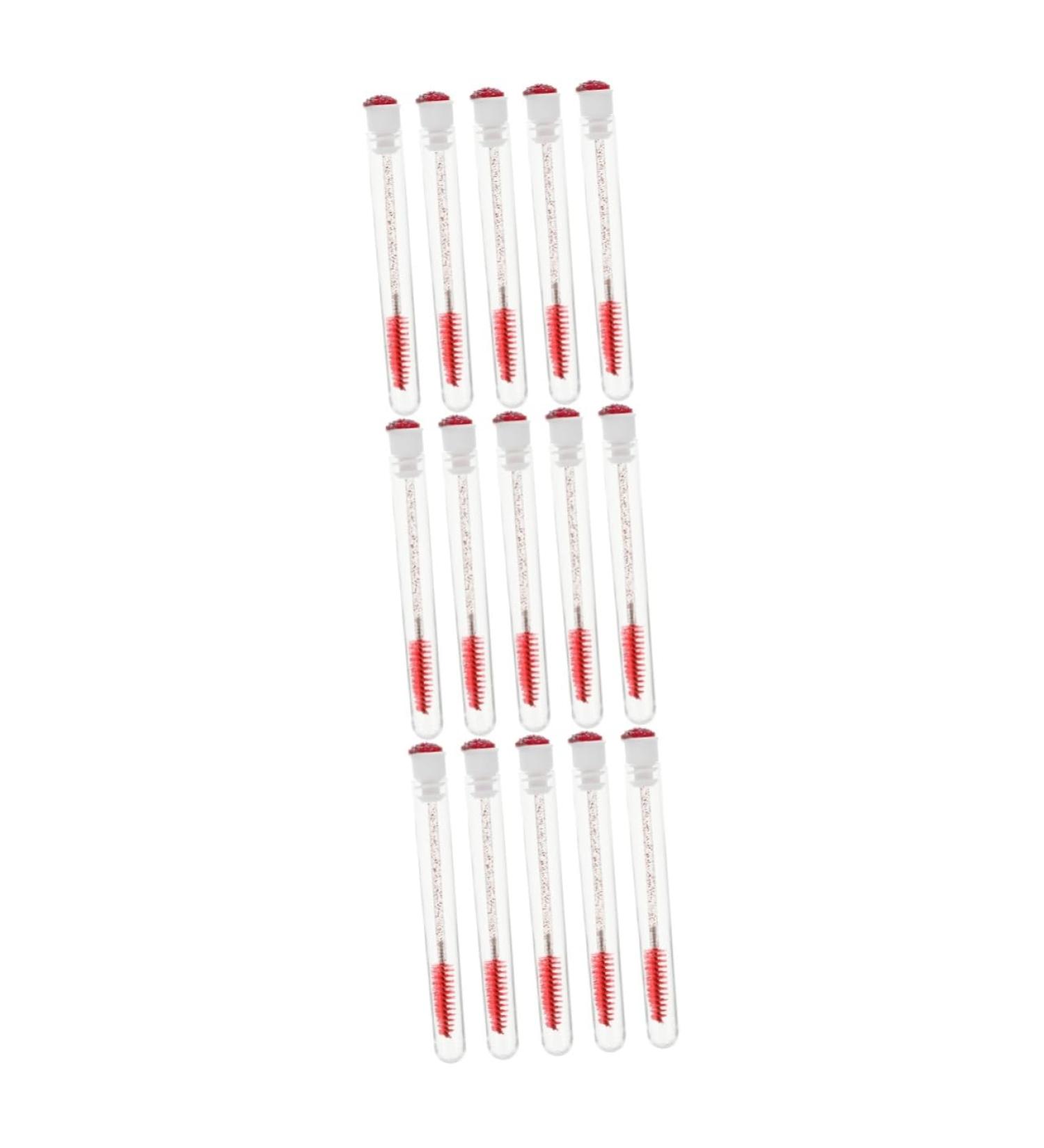 Beavorty 30 pcs Diamond mascara brush lash mascara eyeliner bottles Mascara Miss portable applicator 11.3x1.1cmx3pcs Orange Redx3pcs - Buy Online on GoSupps.com