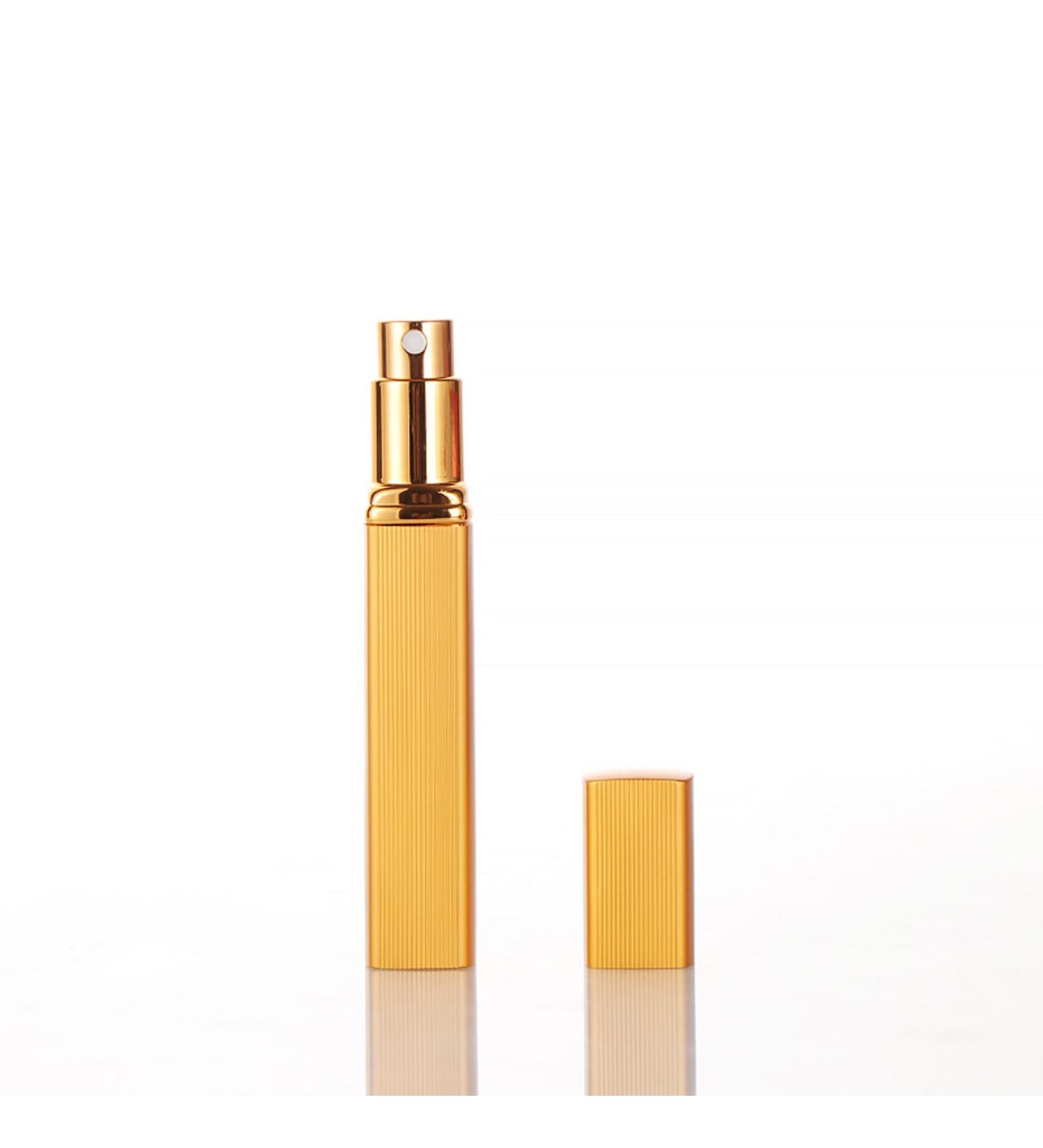 10ml Refillable Perfume Atomizer Spray Bottles - Aluminum Mini Travel Case (2pcs Yellow) | Portable Scent Pump for Easy International Shipping - Buy Online on GoSupps.com
