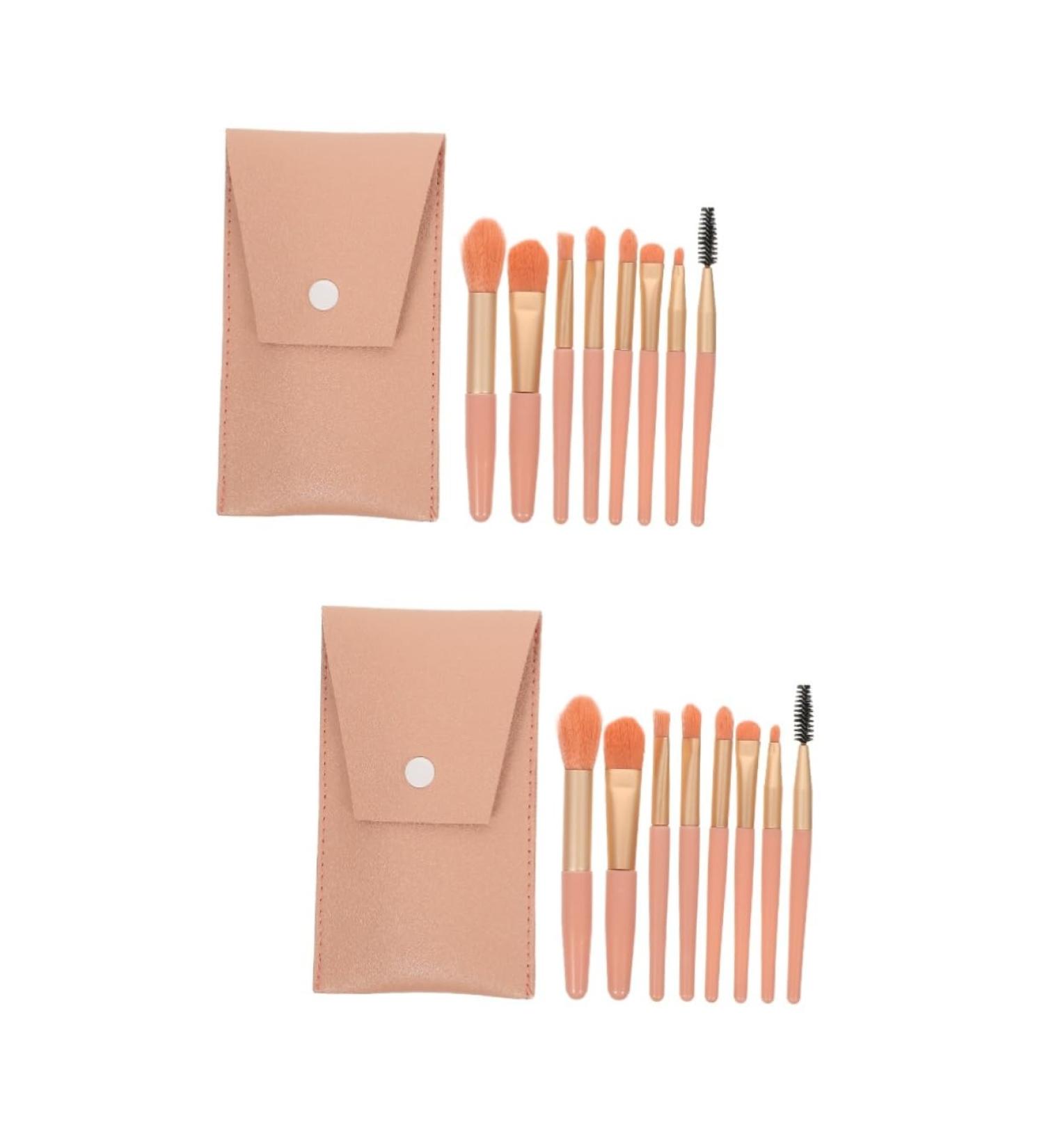 minkissy 2 Sets Travel Makeup Cosmetics Supply Women Makeup Supplies Lip Brush Girl Makeup Brush Professional Makeup Brush Powder Applicator Mini Aluminum Tube Miss Handle Brush - Buy Online on GoSupps.com