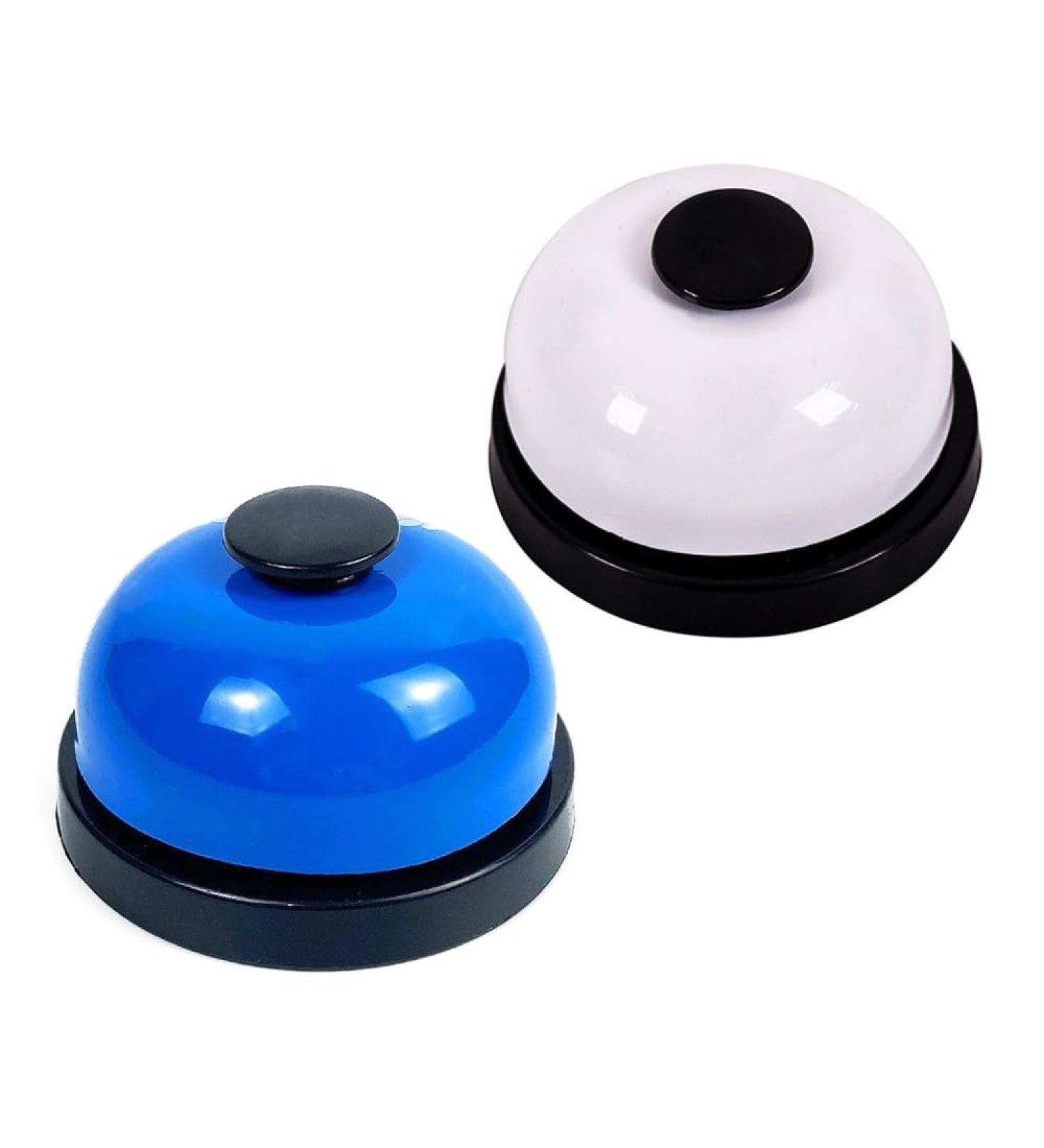 Dongker Dog Training Bells - 2 Pack Potty Communication & Cleanliness Training - Large Button White & Blue - International Shipping Available - Buy Online on GoSupps.com