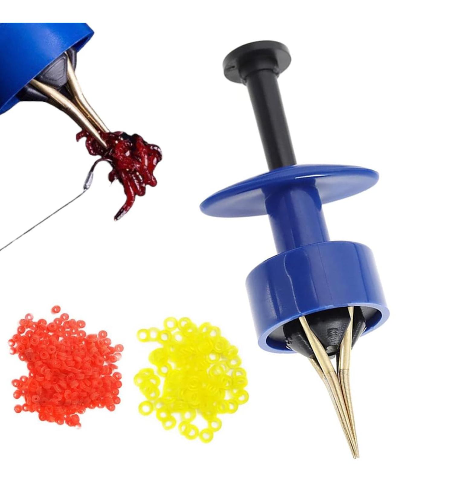 CJZZ Blue Micro Bait Rings & Clips | Fishing Rod Pellet Bait Bands Kit for Quick Bait Fixation - International Shipping Available - Buy Online on GoSupps.com