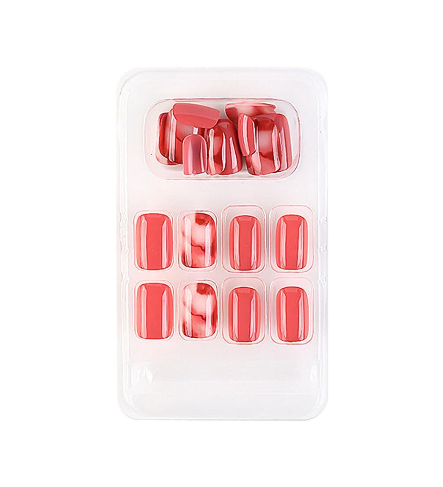 dijiusidy False Nail Perfect Matching Simple to Wear Fingernail Full Coverage Press Type Strong Viscosity Adjustable Paster Type 34 F741 Type 34 F741 - Buy Online on GoSupps.com