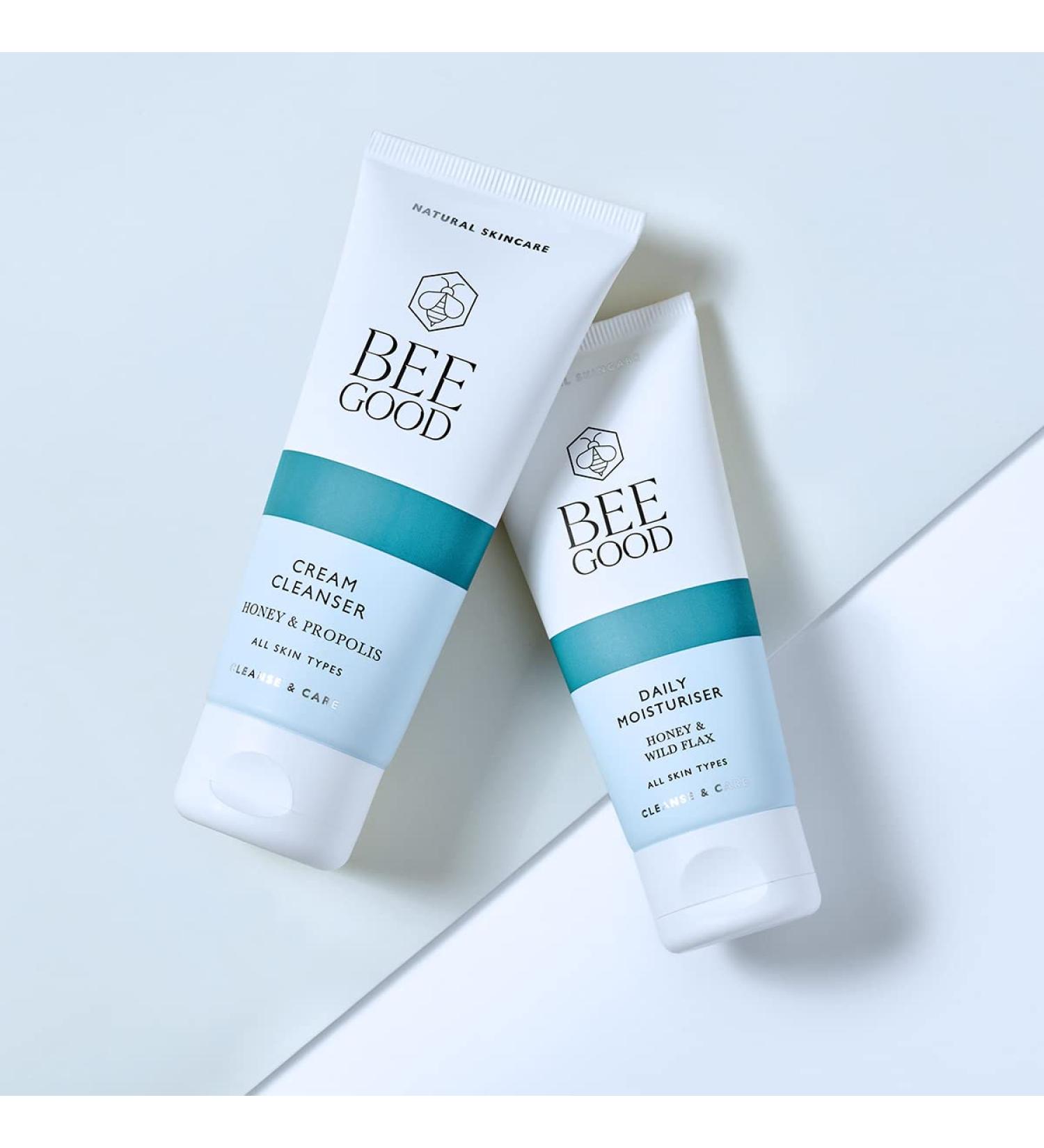 Bee Good Cleanse & Care Skin Care Duo Natural Honey & Propolis Cleanser & Wild Honey & Flax Daily Moisturizer - Buy Online on GoSupps.com