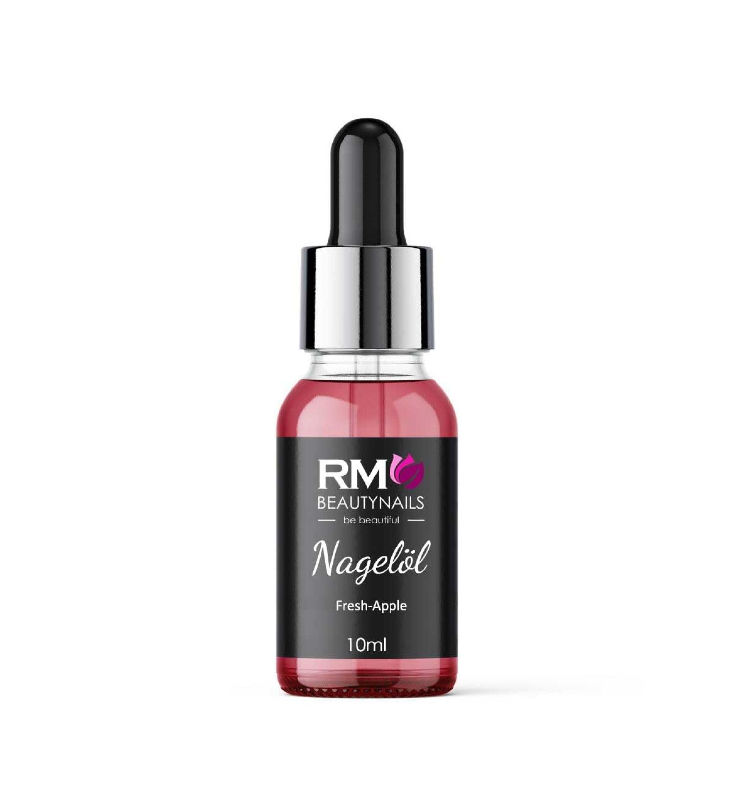 Nail Oil Nail Cuticle Oil with Pipette Nail Oil Care for Nails and Cuticles RM Beautynails 10ml (Fresh-Apple)