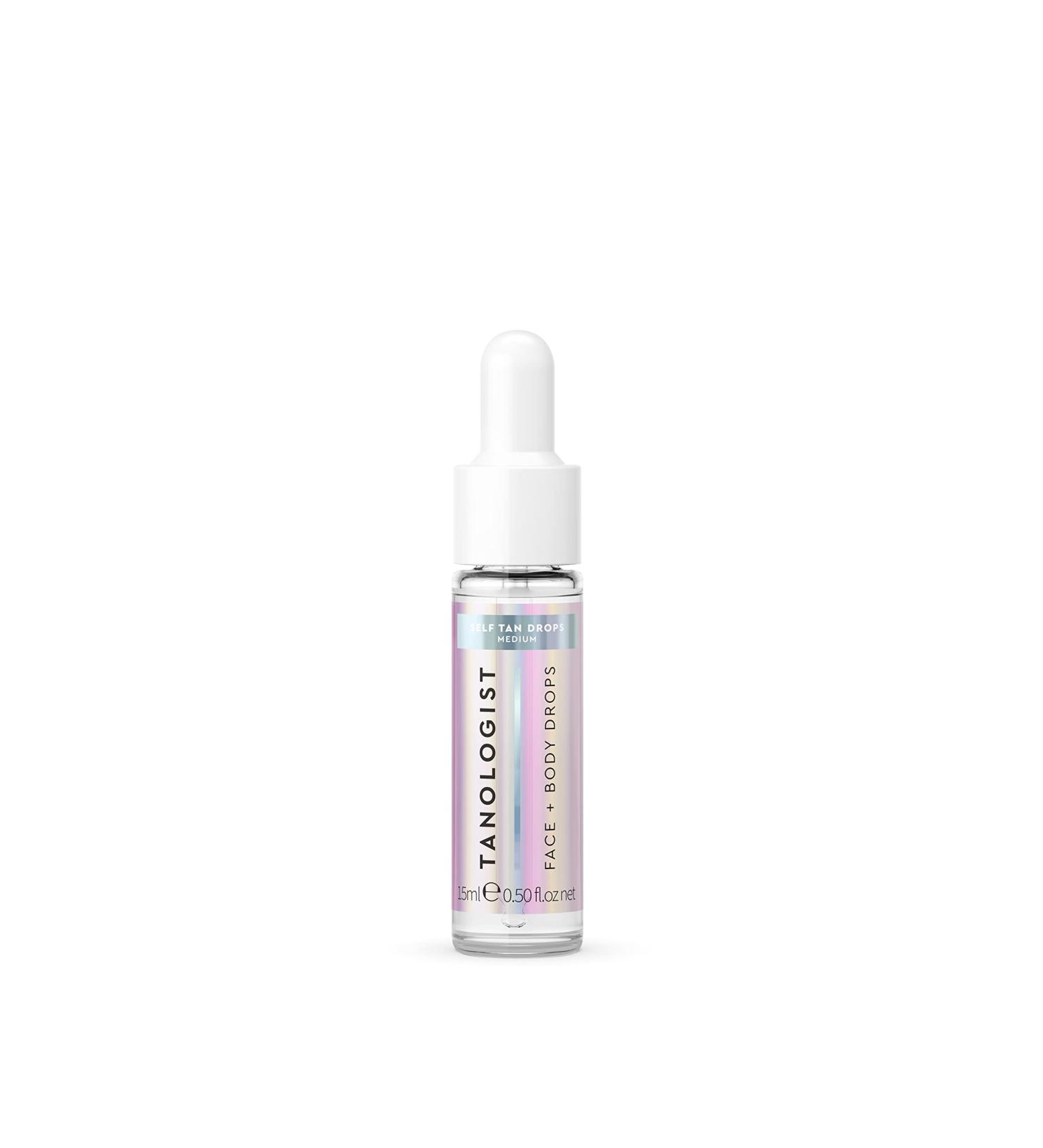 Tanologist Medium Face & Body Drops - Vegan Illuminating Self Tan (0.50 Fl Oz) - Buy Online on GoSupps.com