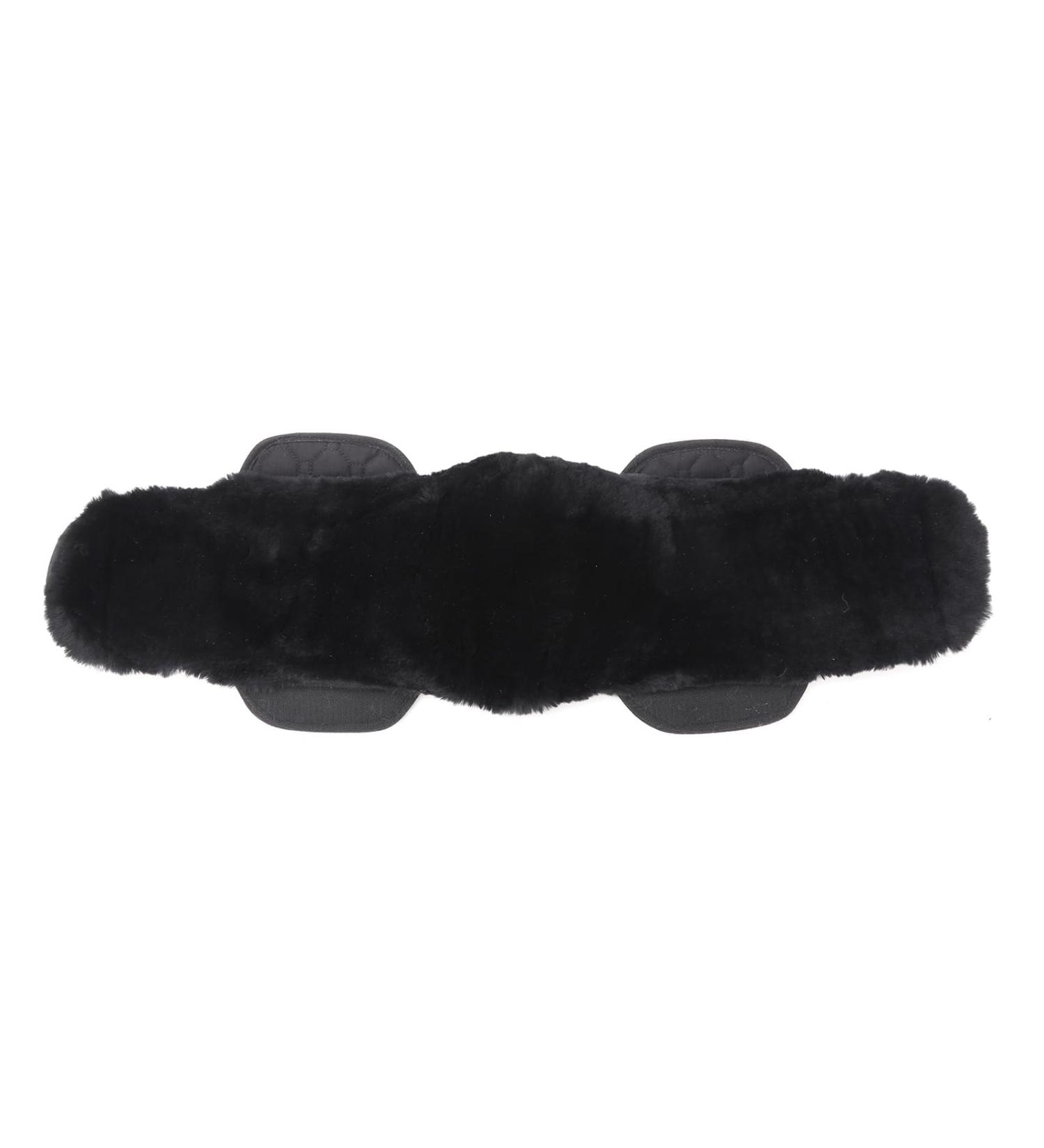 Merauno Anatomical Lamb Wool Saddle Belt - Short Dressage Belt in Nature Black Brown Anthracite - 70cm for Improved Slip Resistance - Buy Online on GoSupps.com
