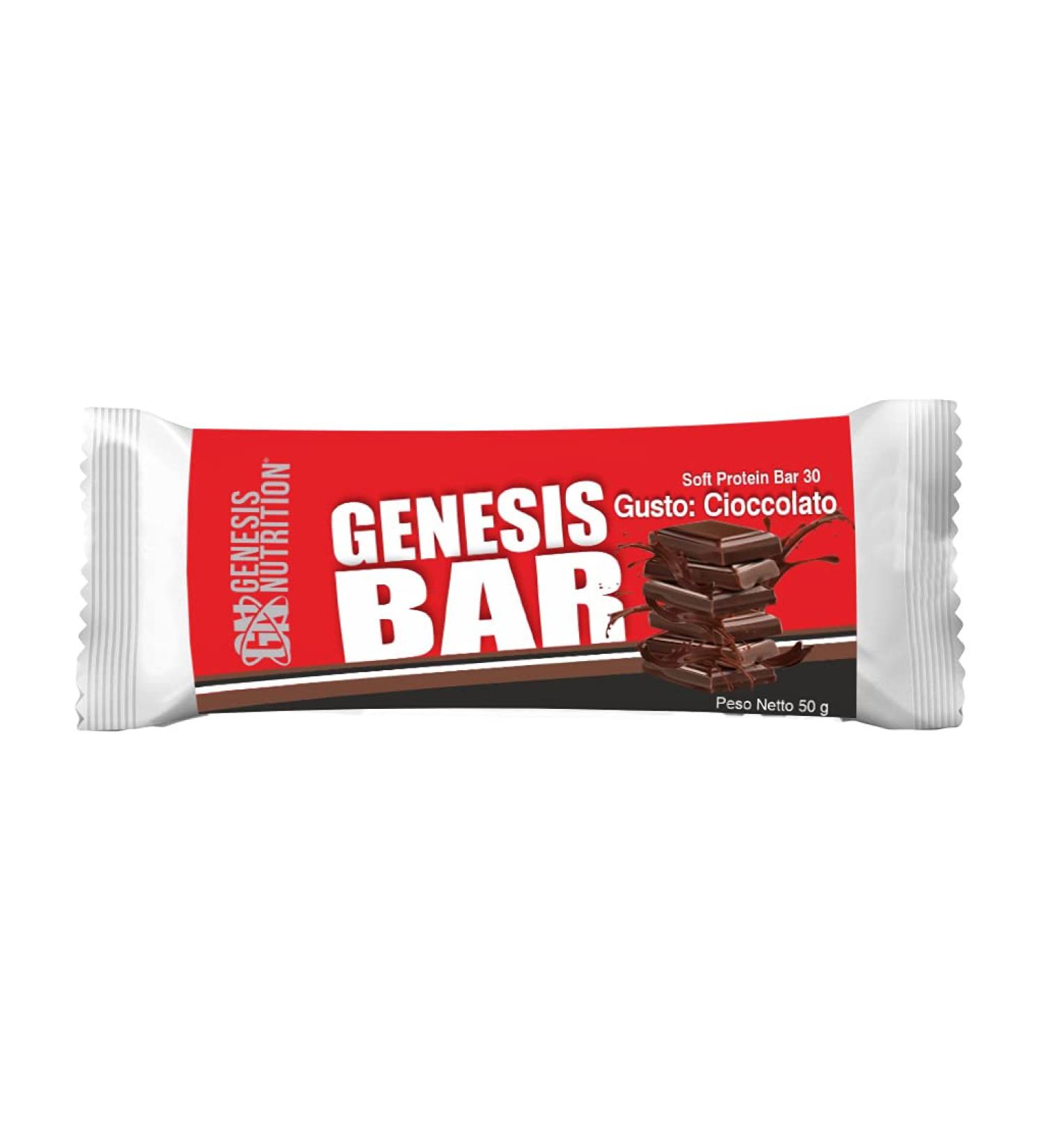 Genesis Nutrition Genesis bar bar 50 g chocolate fondant 20 pieces flavor chocolate - Buy Online on GoSupps.com