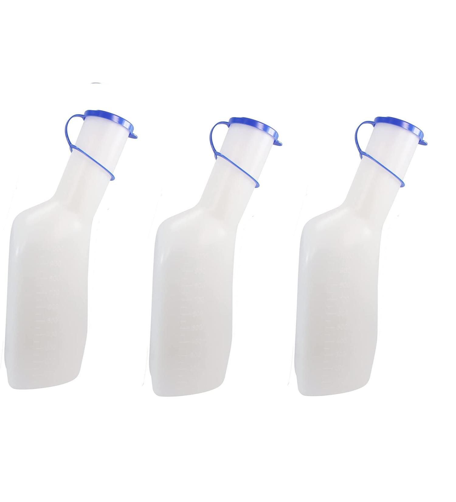 Urine bottle 1Ltr. for men set of 3 urine bottles urinal with lid