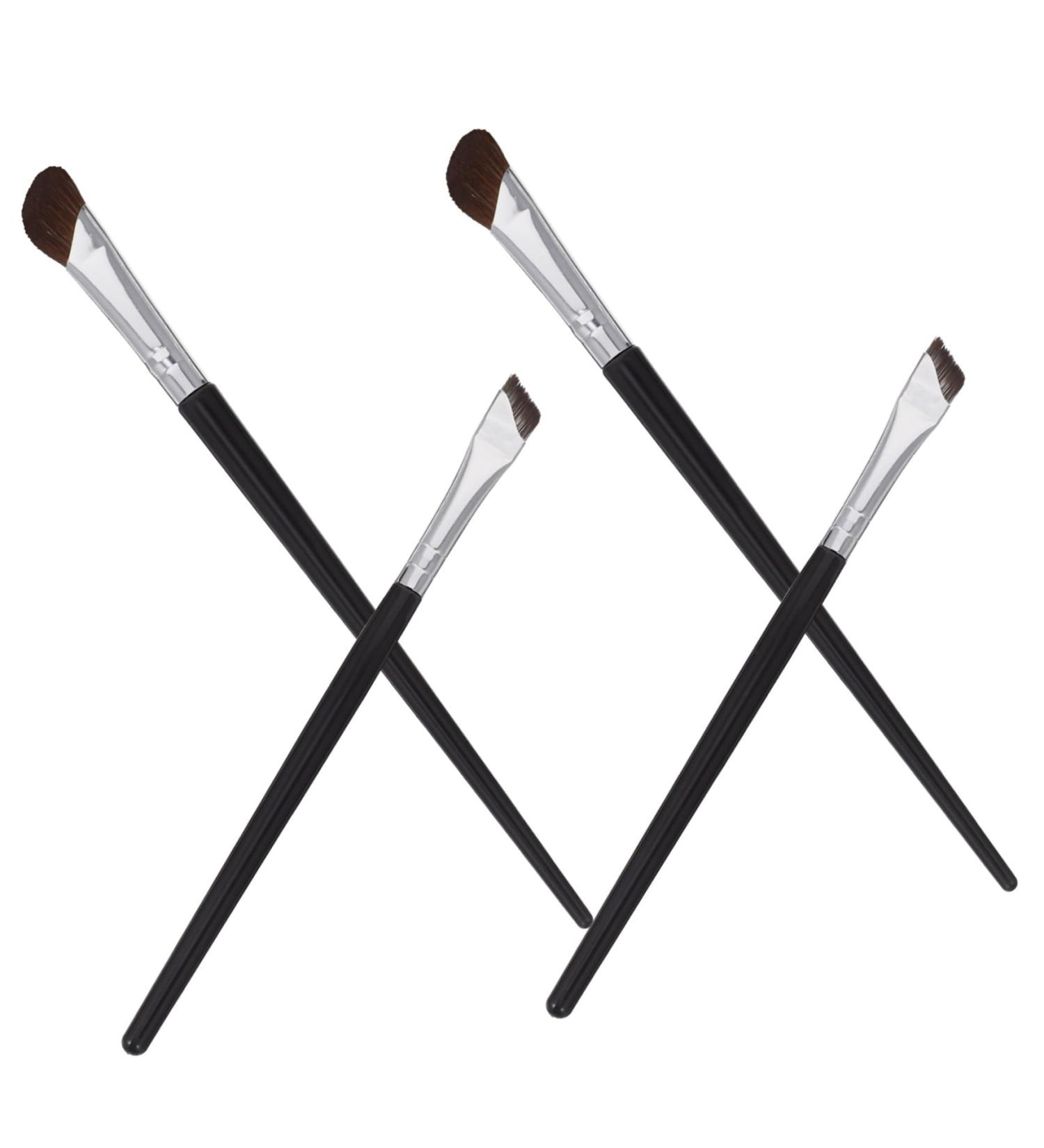 Gogogmee 4 Pcs Brow for Eyebrows Brow Brushes for Eyebrows Eye Shadow Brush Angled Makeup Brush Nylon - Buy Online on GoSupps.com