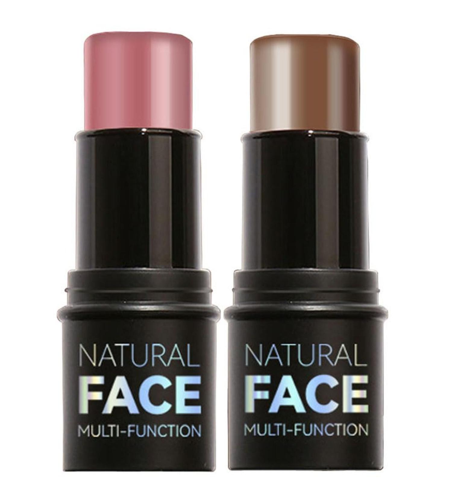 2-Pack Highlighting and Finishing Stick Non-stick Face Highlighter and Shadow Pencil Long-Lasting Smooth Face Highlighting Makeup (Rose and Coffee) - Buy Online on GoSupps.com