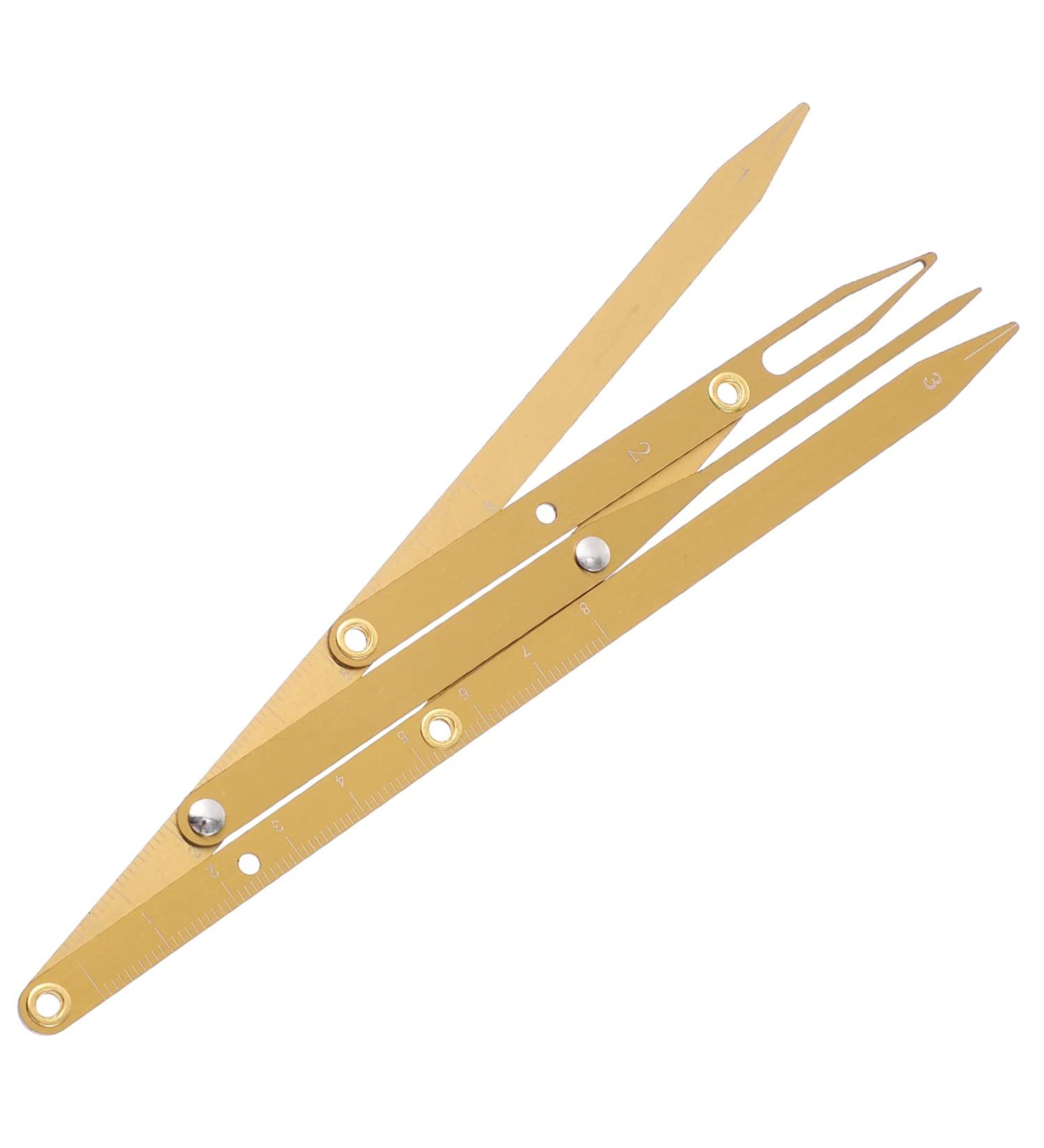 BELLIFFY Eyebrow Scale Eyebrow Ruler Makeup Ratio Eyebrow Measure Tool Eyebrow Stencil Measuring Tool Golden 16X4.5X0.6CM Golden - Buy Online on GoSupps.com