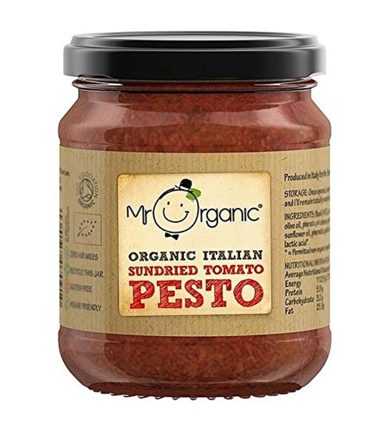 Mr Organic Sundried Tomato Pesto 130g (Pack of 4)