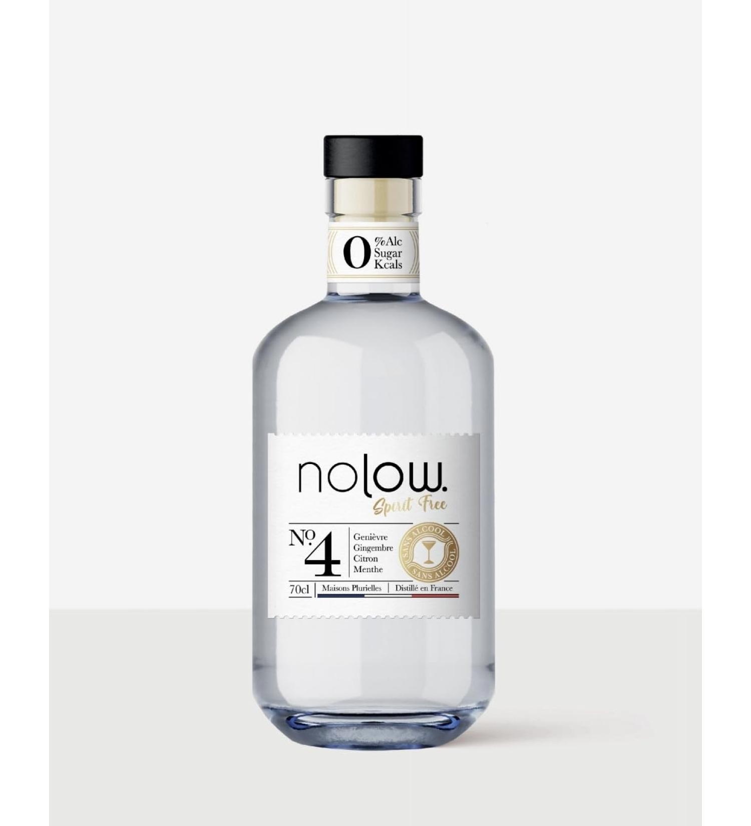 Nolow Spirit Free Botanical Distillate N 4 - Alcohol-free Gin - No Sugars - 70cl Bottle - Buy Online on GoSupps.com