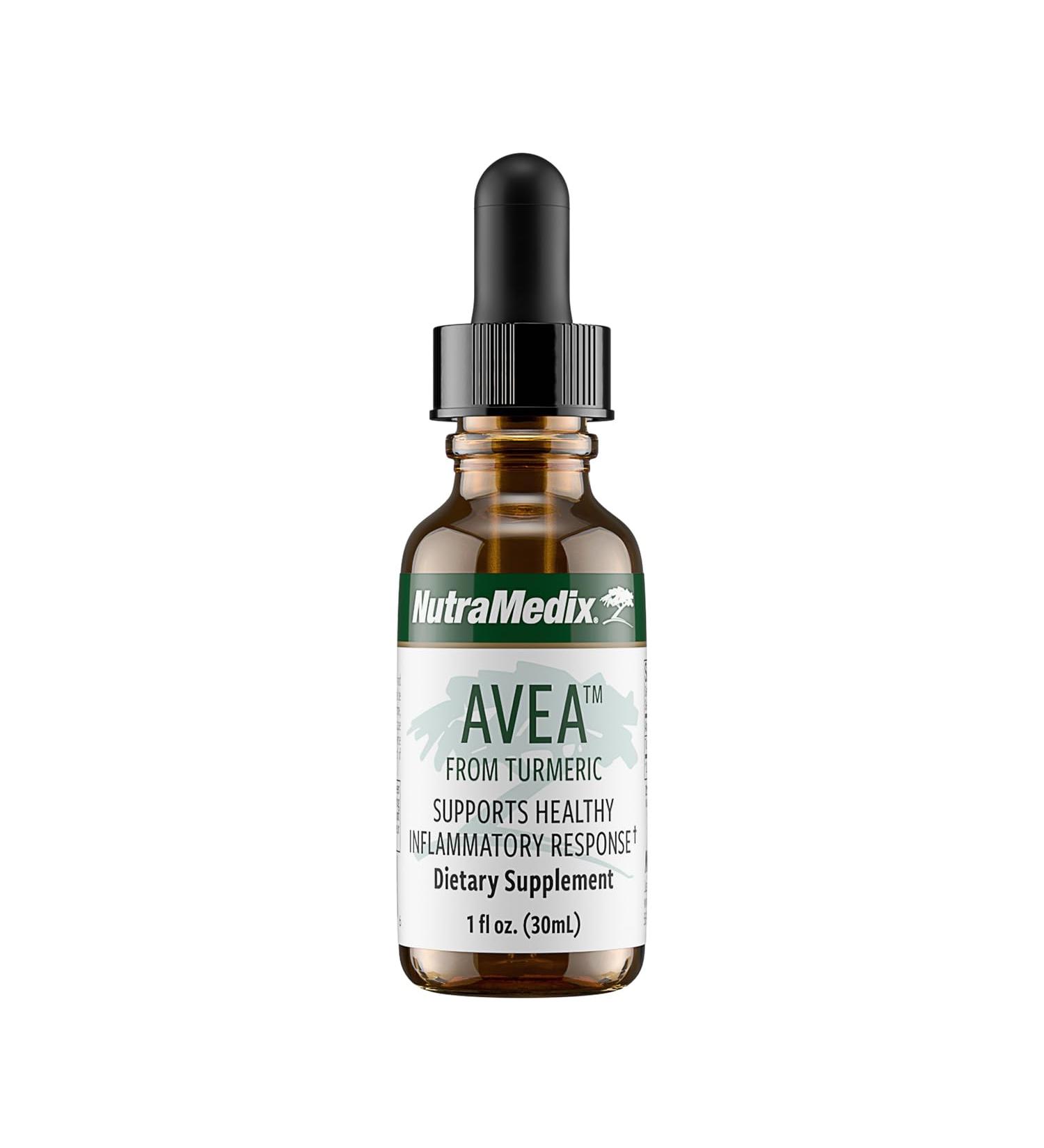 NutraMedix Avea Turmeric Extract - Liquid Turmeric Supplement for Stress Mood Support & Promoting a Healthy Inflammatory Response - Daily Stress Relief Drops (1oz / 30ml) 1 Fl Oz (Pack of 1) - Buy Online on GoSupps.com