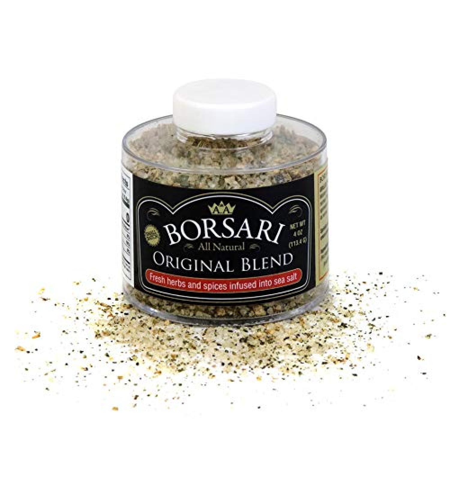 Borsari Original Seasoned Salt Blend - Gourmet All-Natural Seasoning with Herbs & Spices (4 oz) - Buy Online on GoSupps.com