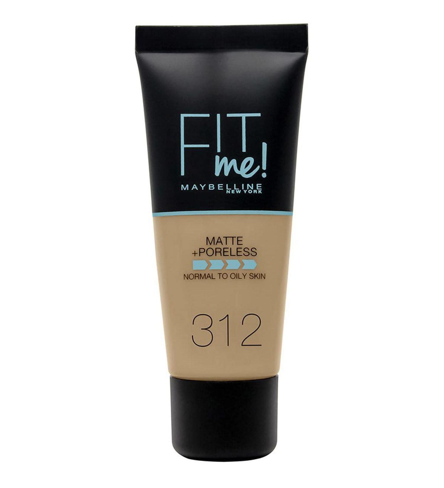 Maybelline Fit Me Matte & Poreless Foundation 312 Golden 30ml - Pack of 1 - Buy Online on GoSupps.com