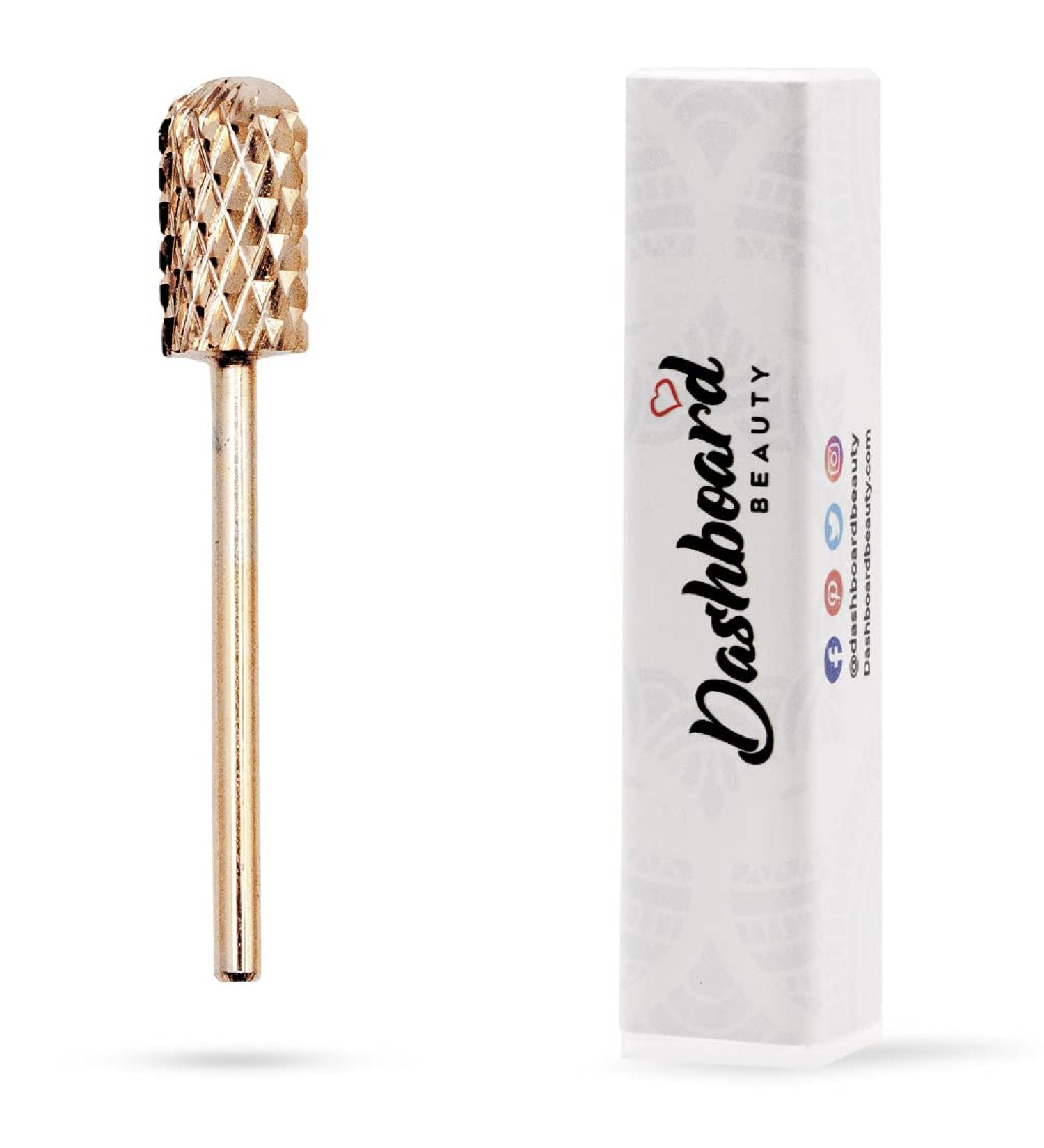 Dashboard Beauty Nail Drill Bit - Large Rounded Barrel Bit - 2 Way Rotate - X Coarse - Safe & Compatible - 3/32 Shank - Efile Nail Drill - Buy Online on GoSupps.com