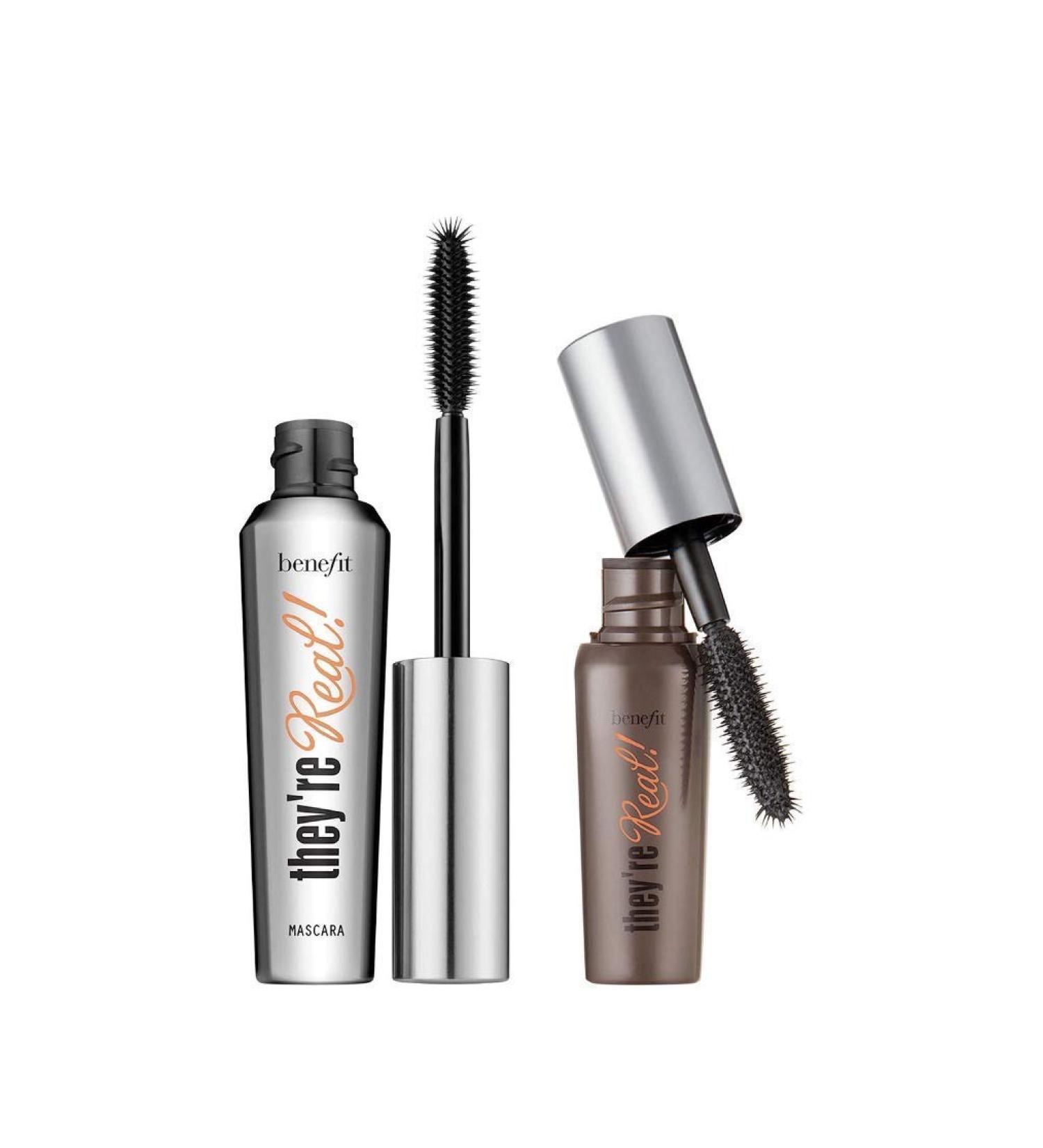 Benefit Cosmetics They're Real Mascara 2 Piece Full Size and Mini Big Steal Set
