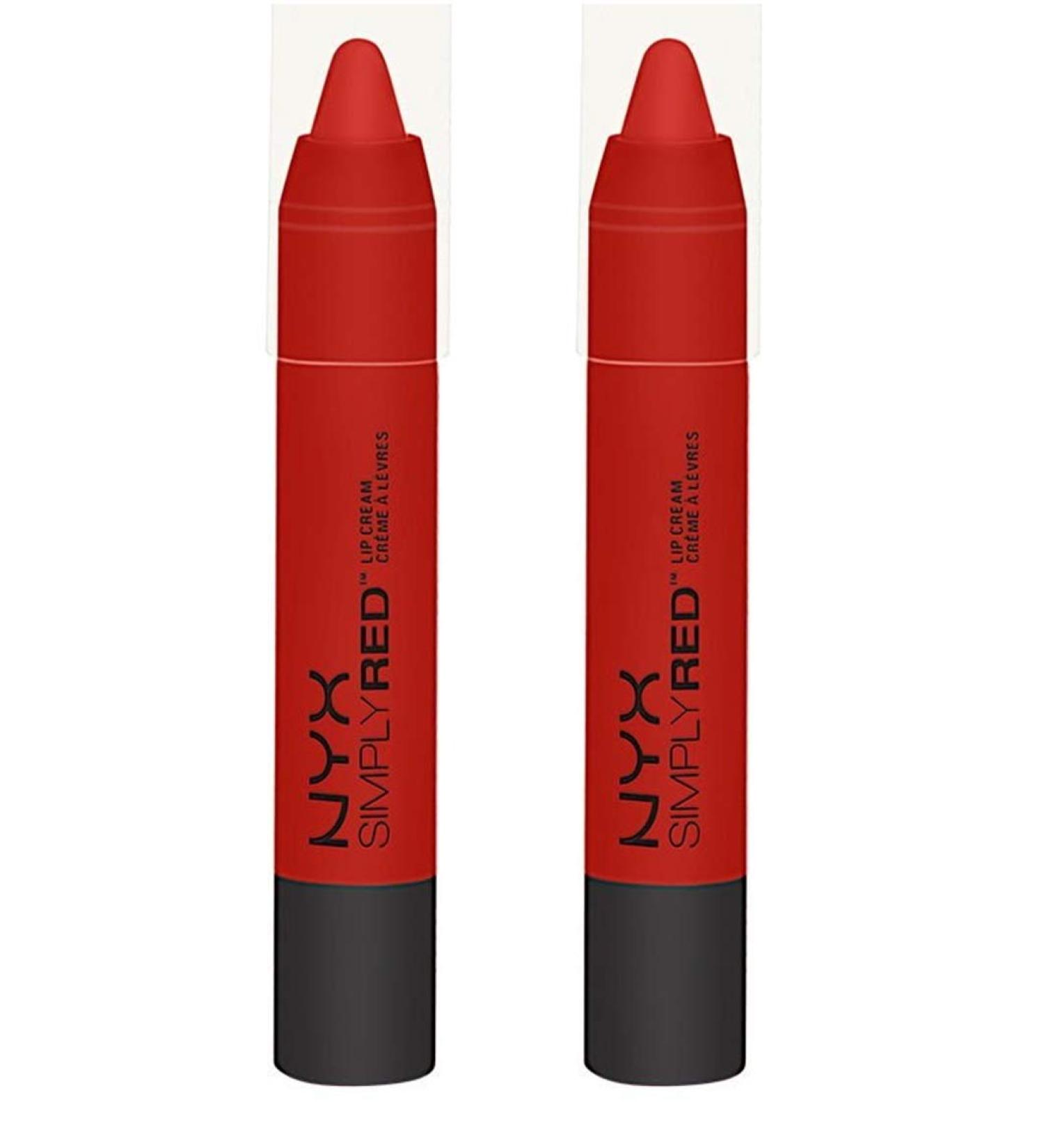 Pack of 2 NYX Simply Red Lip Cream Candy Apple SR03