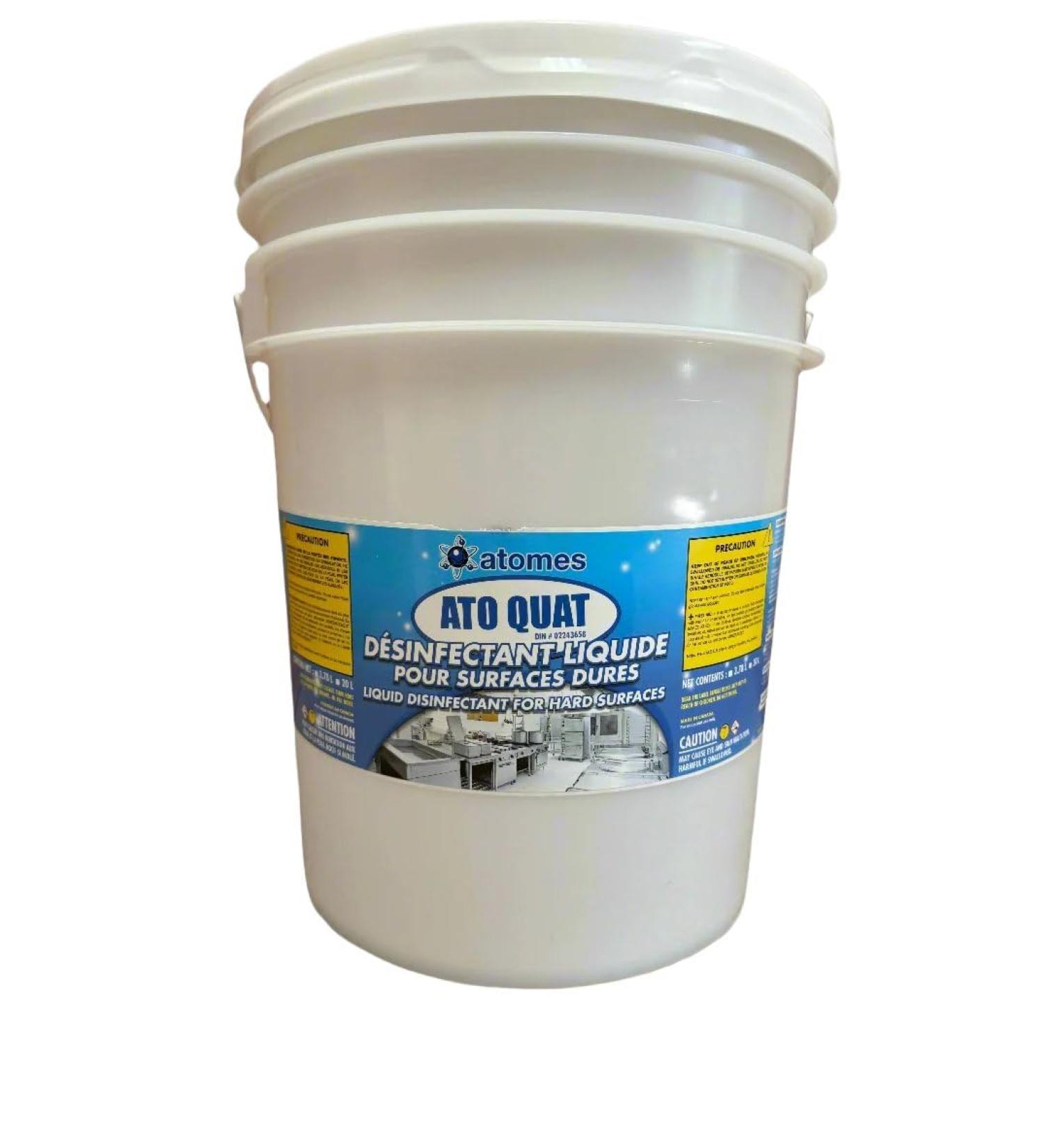 Ato Quat | Disinfectant for Hard Surfaces | Highly Concentrated | Mold Control | Hard surfaces Sanitizer | Hospital Grade | No Rinse | 20 Litres 2 l (Pack of 1) - Buy Online on GoSupps.com