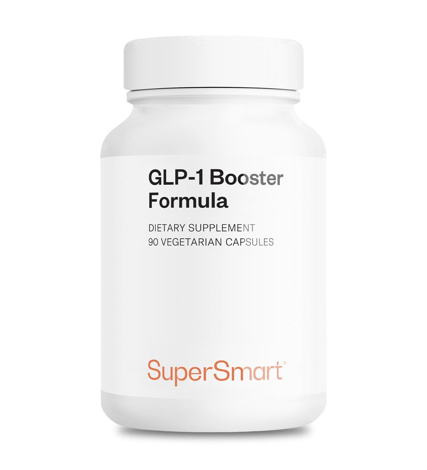 Supersmart GLP-1 Booster Formula - Advanced Metabolic Balance Complex with Metabolaid, Green Tea EGCG, Berberine 97%, Chromium | Gluten Free & Vegan - 90 Vegetarian Capsules - Buy Online on GoSupps.com
