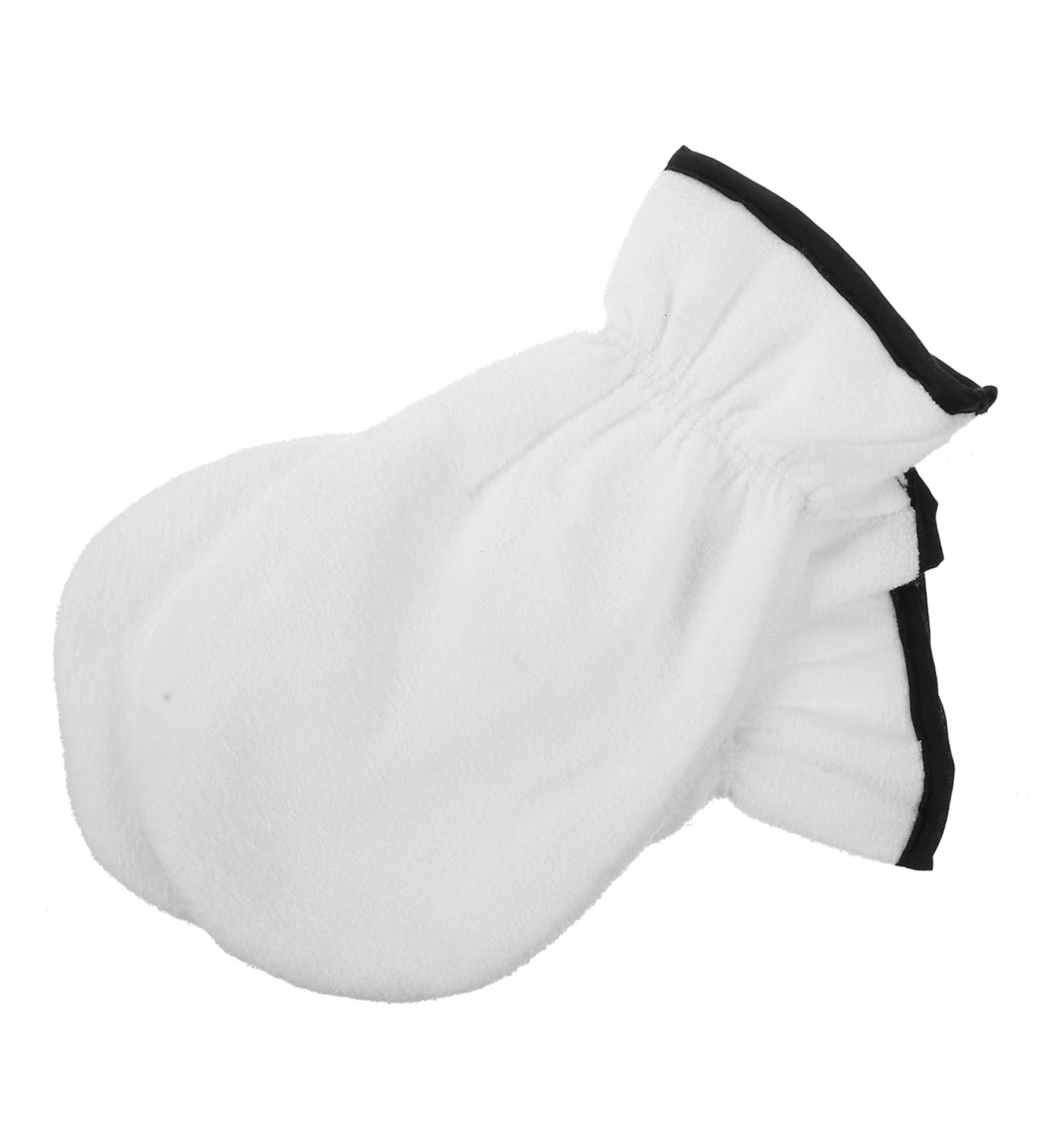 Housoutil 1 Pair Wax Essential Oil Gloves Moisturizing Hand Gloves Hand Care Skin Care Gloves Heat Preservation Mitten Thickened Gloves Take a Bath Polyester Hand Mask Work White - Buy Online on GoSupps.com