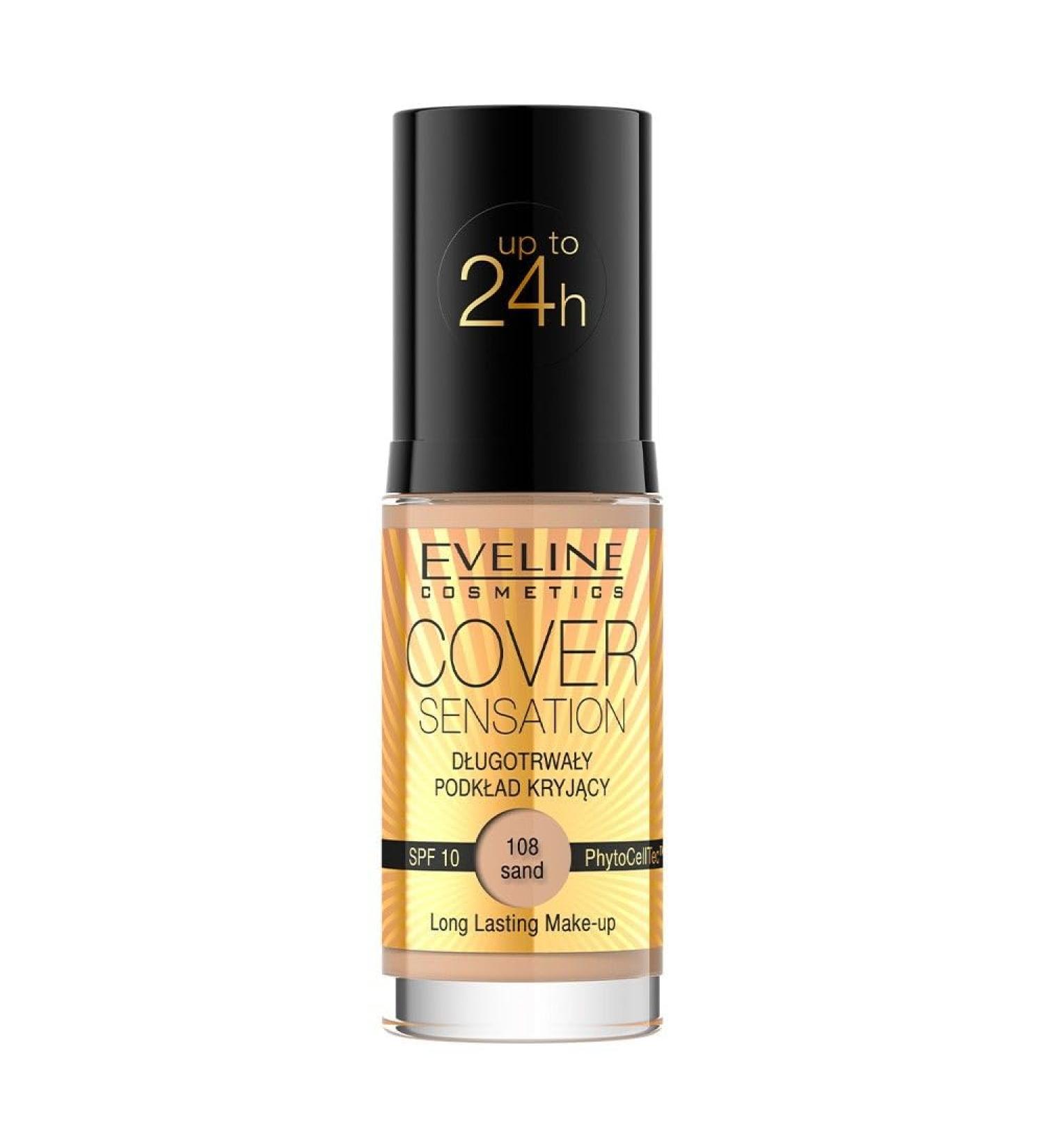 EVELINE COSMETICS Eveline Cover Sensation Fond de teint 108 sable 30 ml c9