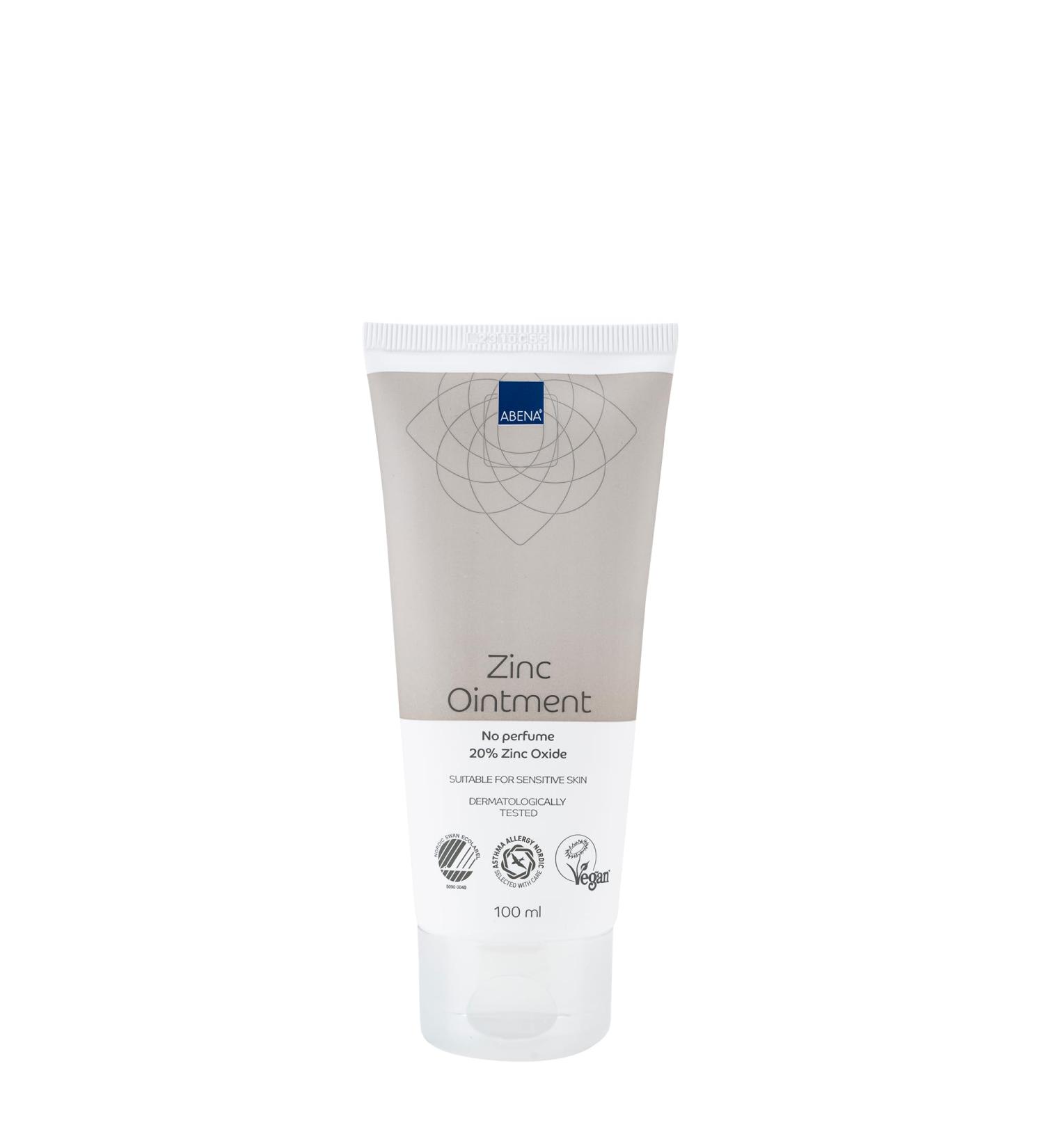 Abena Antiseptic Zinc Ointment Cream | 100ml | Antiseptic Cream | Nourishing and Soothing Wound Healing Cream | No Fragrance Wound Healing Ointment | Protective Barrier Antiseptic Cream - Buy Online on GoSupps.com