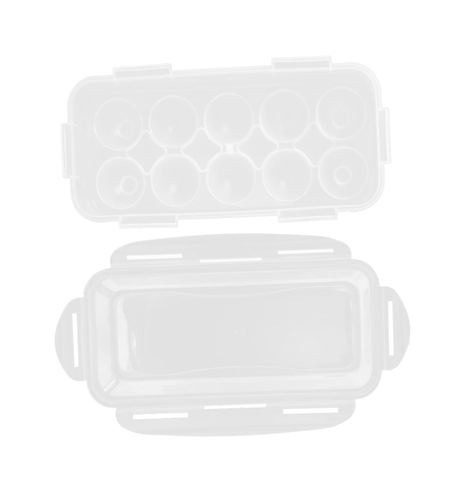 CAXUSD Box Fresh-Keeping Egg Bag Fridge Deviled Egg Tray with Lid Refrigerator Egg Container Food Egg Rack White 27.5x13cm - Buy Online on GoSupps.com