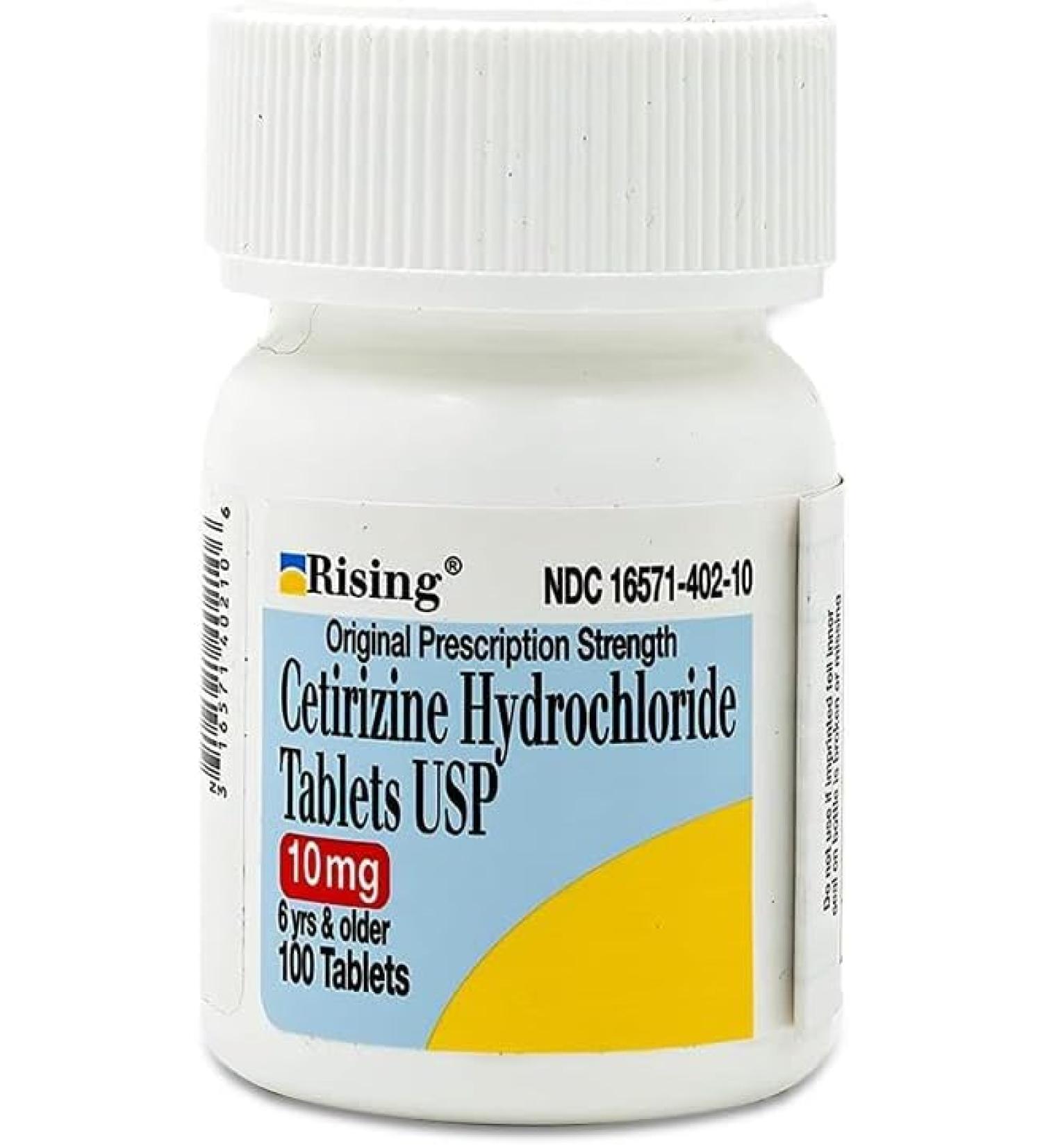 Cetirizine 10 mg Antihistamine Tablets Generic for Zyrtec 24 Hour Allergy 100 Tablets 100 ct. bottles 4 Pack Total 400 ct. (4) - Buy Online on GoSupps.com