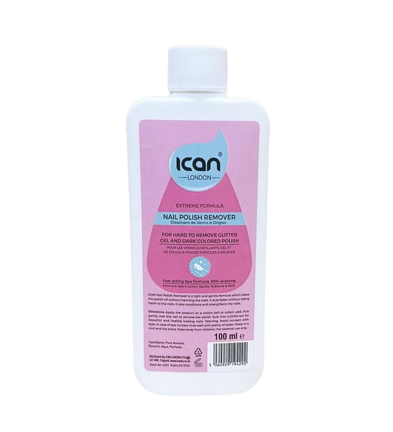 ican London Fast Acting Prefumed Nail Polish Remover 100ml - Buy Online on GoSupps.com