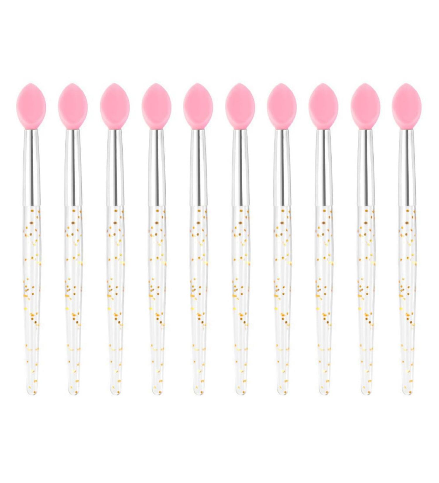 10pcs Lip Mask Brush Set - Crystal Handle Makeup Applicator for Lip Balm & Exfoliator | Portable Lipstick Wand | Miss Beauty 8x0.7cm - Buy Online on GoSupps.com