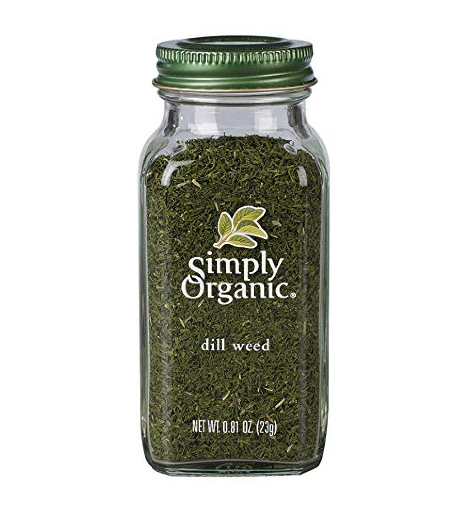 Buy Simply Organic Dill Weed 0.81 oz (23g) - Premium Quality Herb for Flavorful Dishes - Buy Online on GoSupps.com