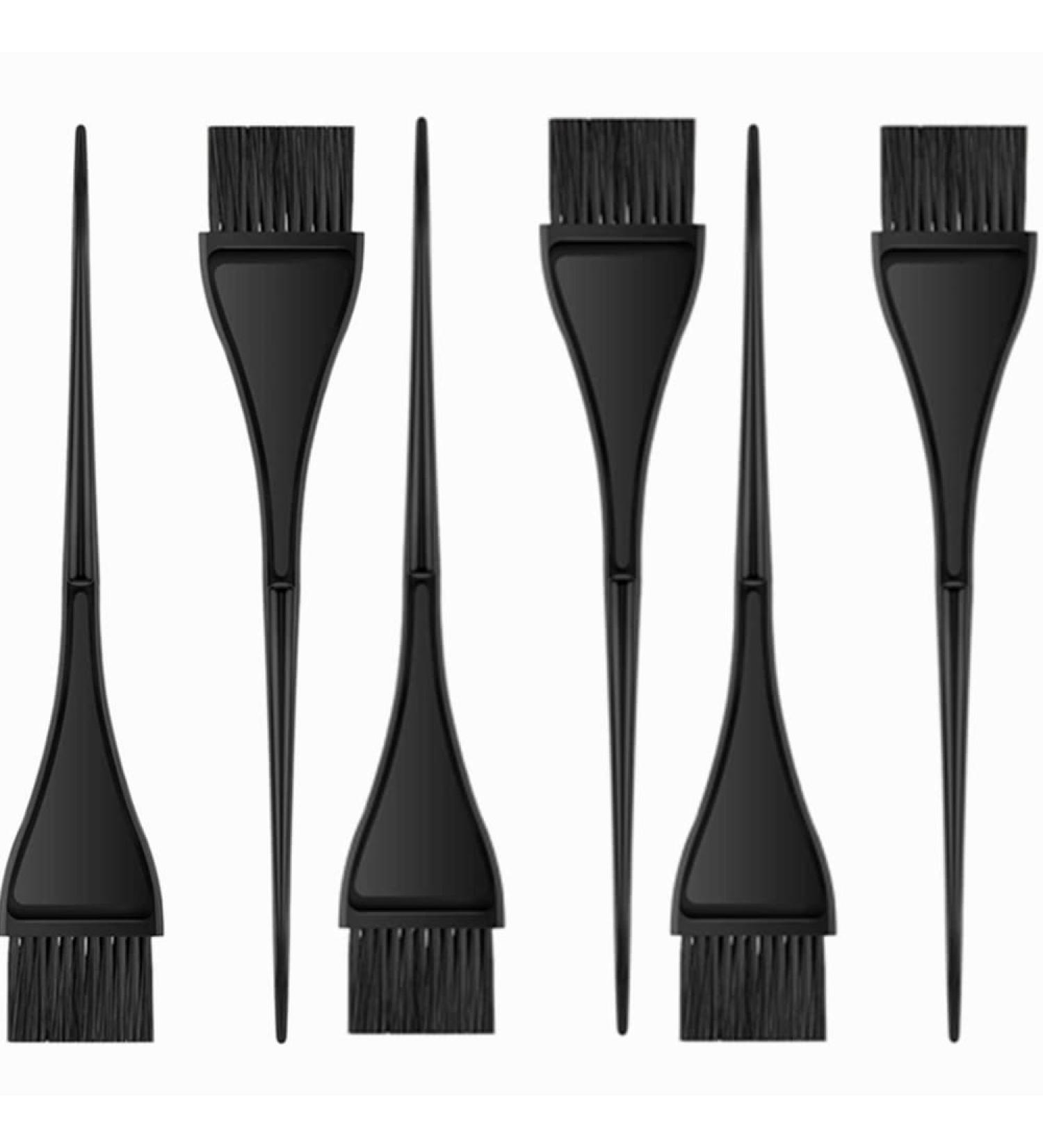 Wenfousemo 6Pcs Portable Hair Dyeing Brushes - Salon Quality Hair Coloring Tools in Black - Buy Online on GoSupps.com