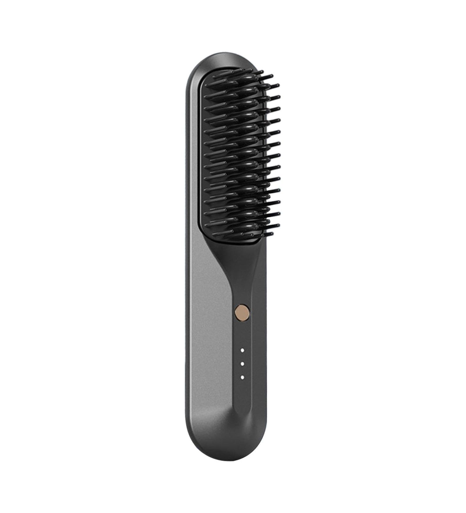 Hot Comb Straightener | 3 Temps Anti-Scald Hair Straightening Brush for Fine & Frizzy Hair | Ion Flat Iron Comb with 3D Comb Tooth - International Shipping Available - Buy Online on GoSupps.com
