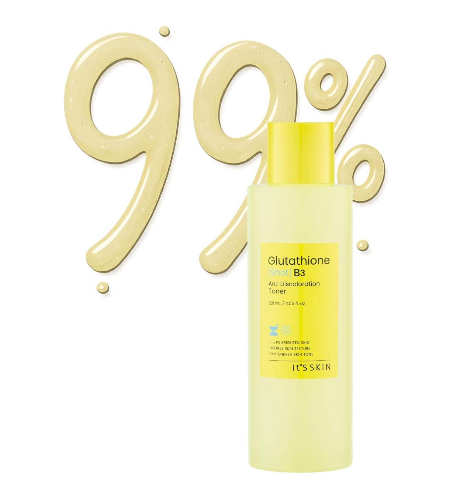 It'S SKIN Glutathione Shot B3 Toner 4.05 Fl Oz 99% Pure Glutathione Deep Hydration & Skin Texture Care Fast-Absorbing for Daily Toner Korean Skincare - Buy Online on GoSupps.com