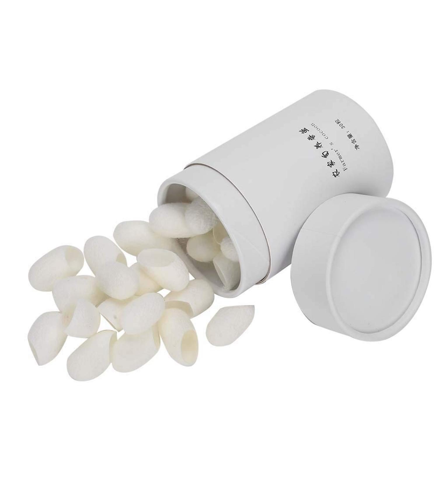 30pcs Silk Ball Facial Cleanser Balls Skin Care Scrub Face Massage Silkworm for Blackhead Removal Shrink Pores Face Skin Cares Exfoliate - Buy Online on GoSupps.com