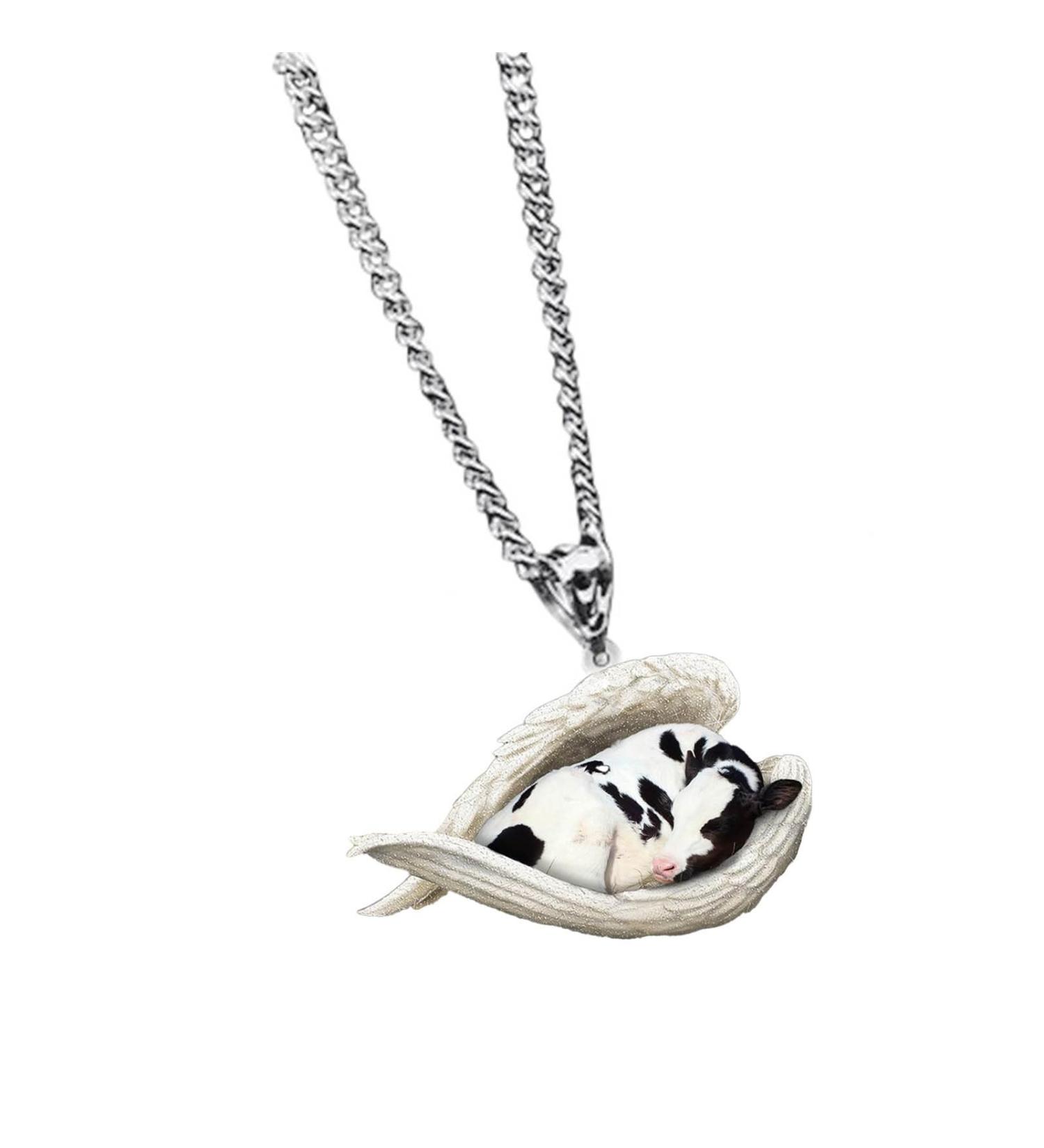 Custom Pet Necklace - Sleeping Dog Trailer - Unique Gift for Animal Lovers | Ideal for Boys & Girls - Buy Online on GoSupps.com