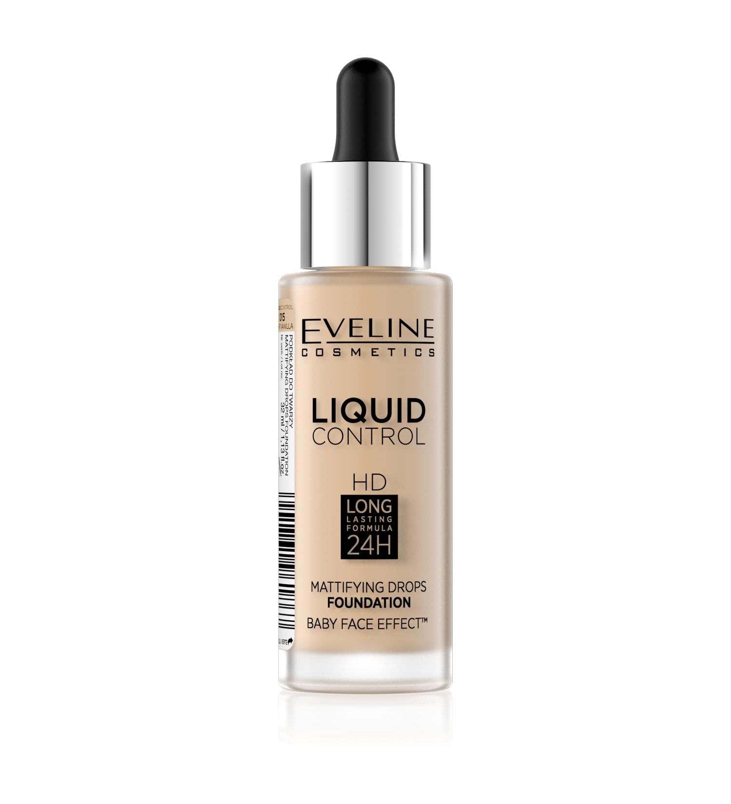Eveline Cosmetics Liquid Control HD Matte Facial Printing 32 ml 015 Light Vanilla - Buy Online on GoSupps.com