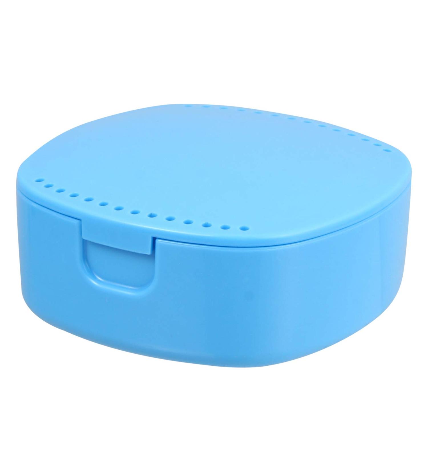 Exceart Dental Prosthesis Storage Box - Blue Can Braces with Mirror & Sieve | International Shipping - Buy Online on GoSupps.com