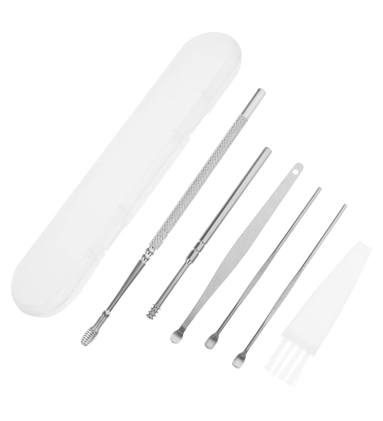 SUPVOX 4-Piece Piercing and Ear Cleaning Kit with Stainless Steel Tools and Brushes - Chinese Supplies for Nose and Ear Care - Buy Online on GoSupps.com